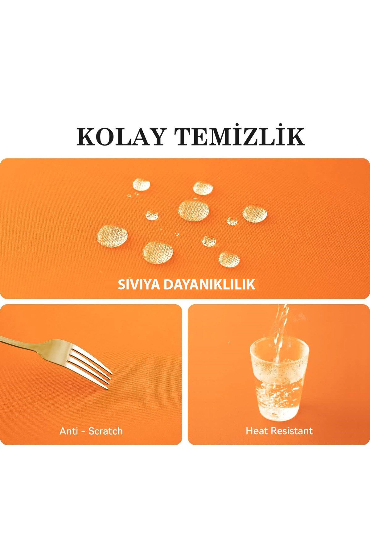 Sıvı Geçirmez Dertsiz Oval Masa Örtüsü