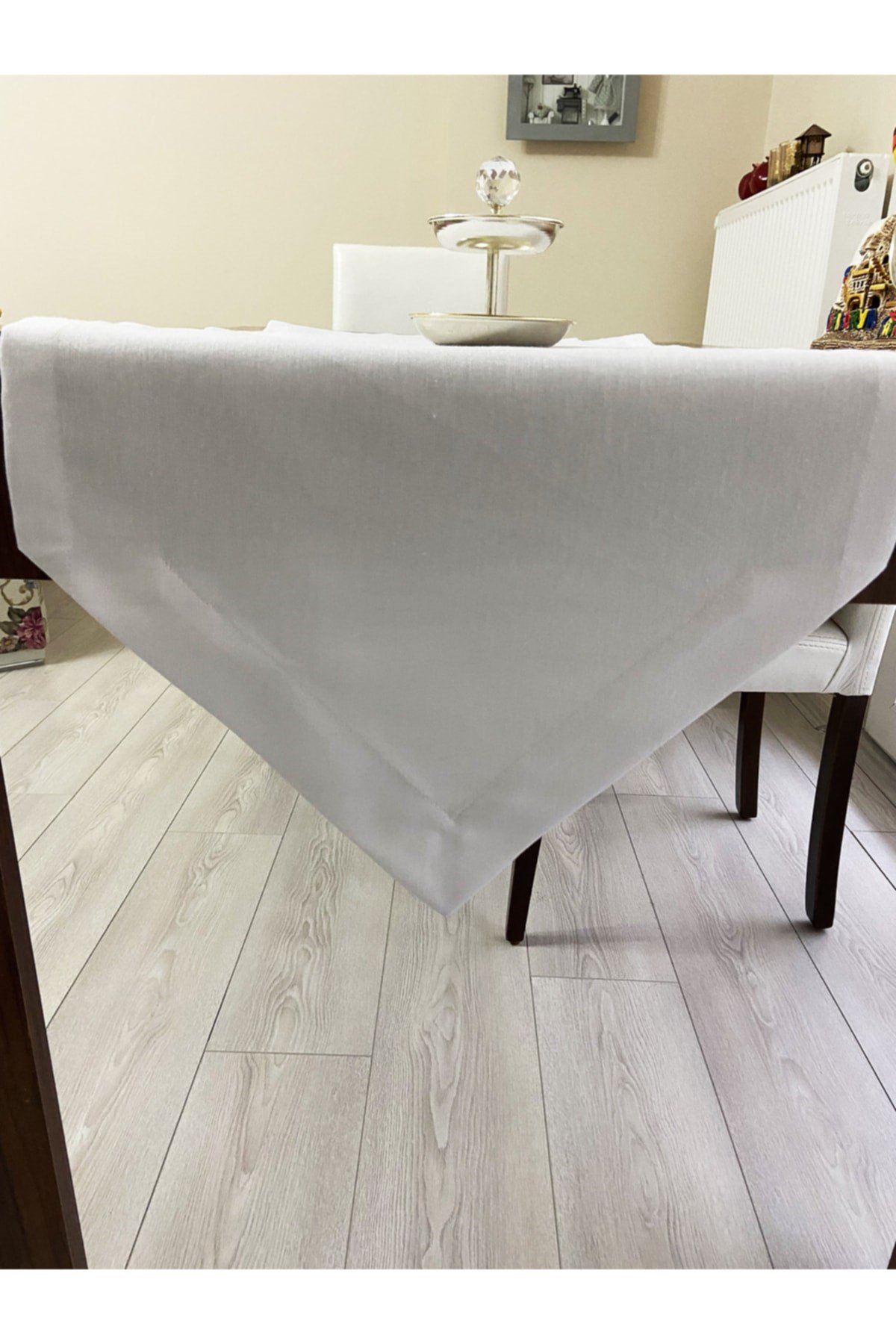 Sıvı Geçirmez Üçgen Runner Beyaz 40x160
