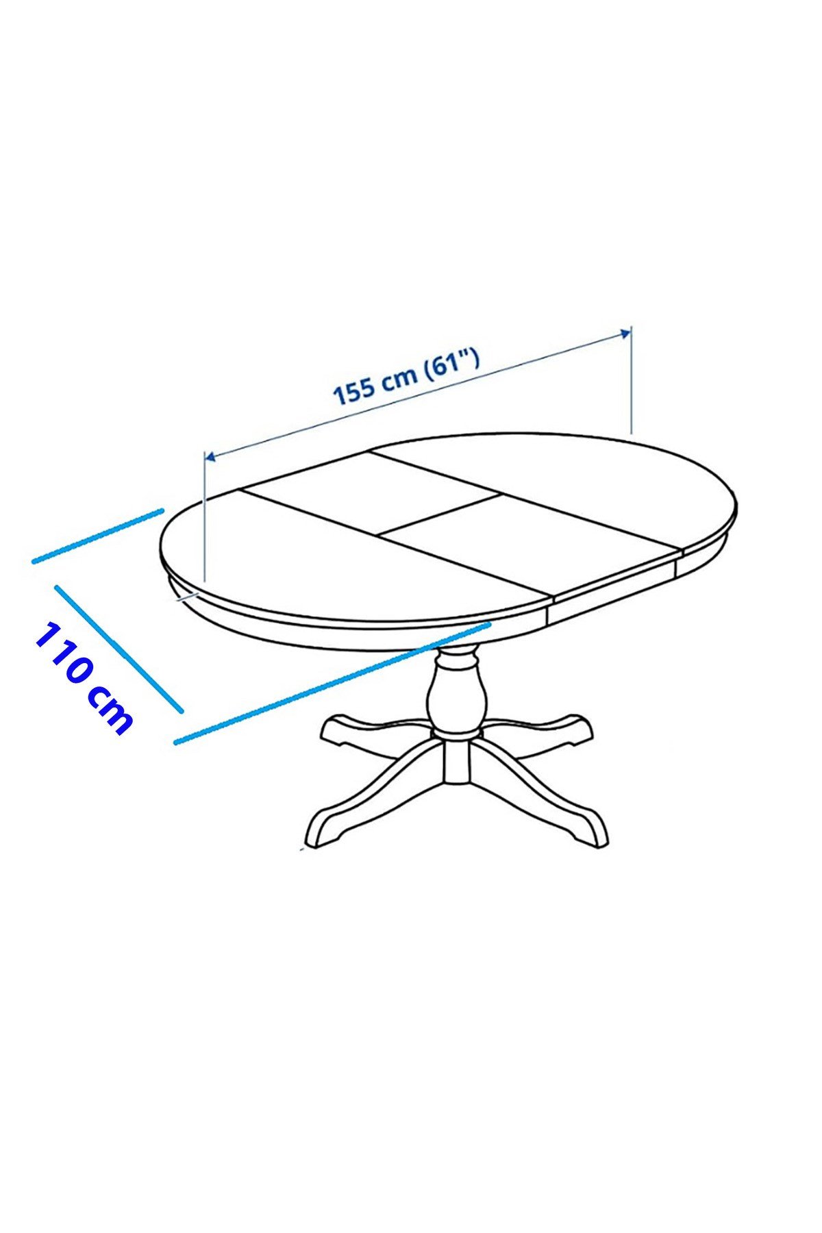 Sıvıya Dayanıklı Dertsiz Oval Masa Örtüsü Kahverengi 160 x 210