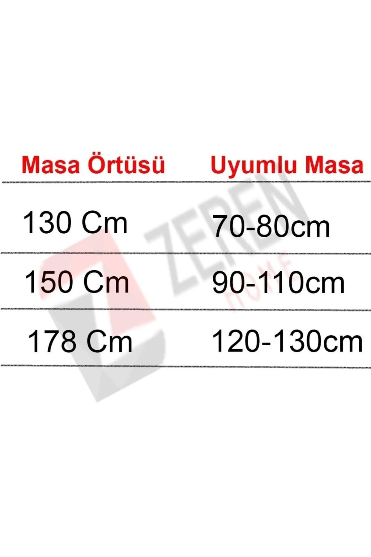 Sıvıya Dayanıklı Yuvarlak Dertsiz Keten Masa Örtüsü Lacivert