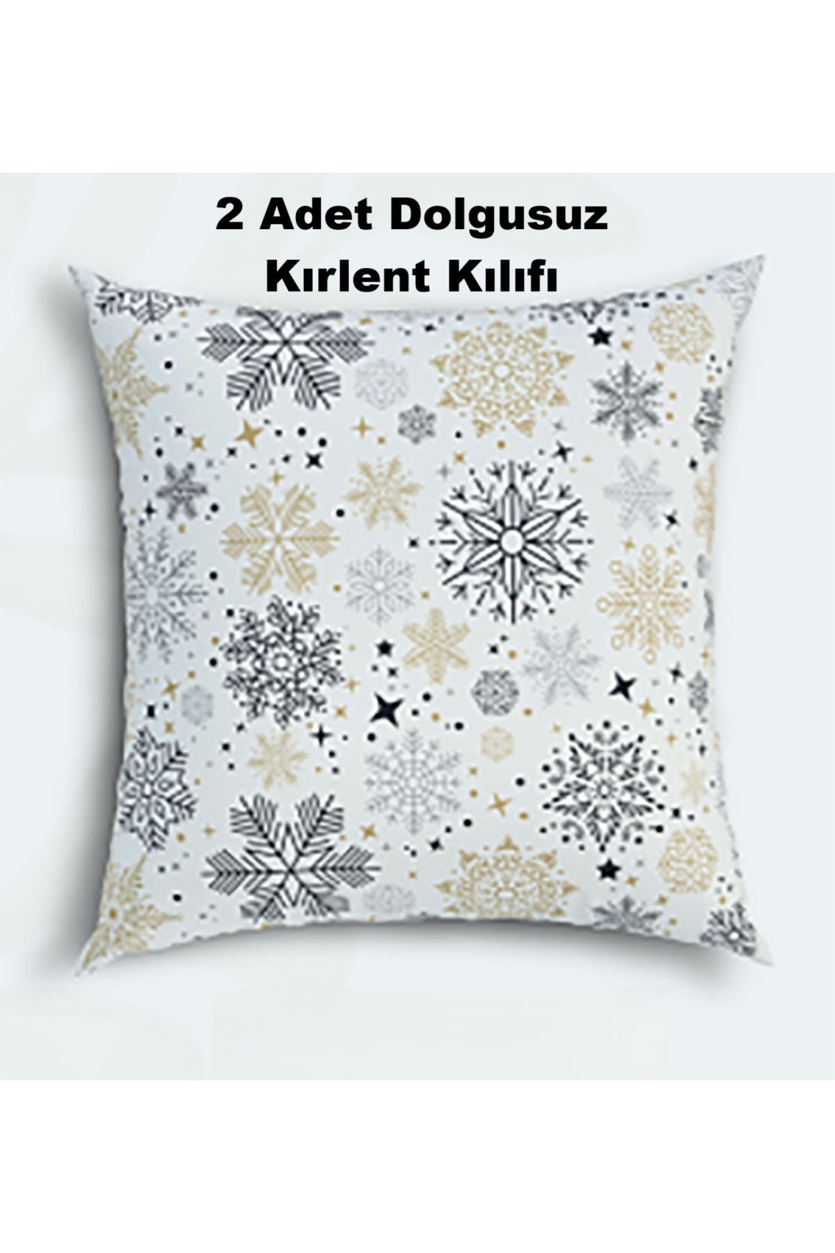 Sıvıya ve Lekeye Dayanıklı Desenli Dekoratif Kırlent Kılıfı 42x42 - 2 Adet