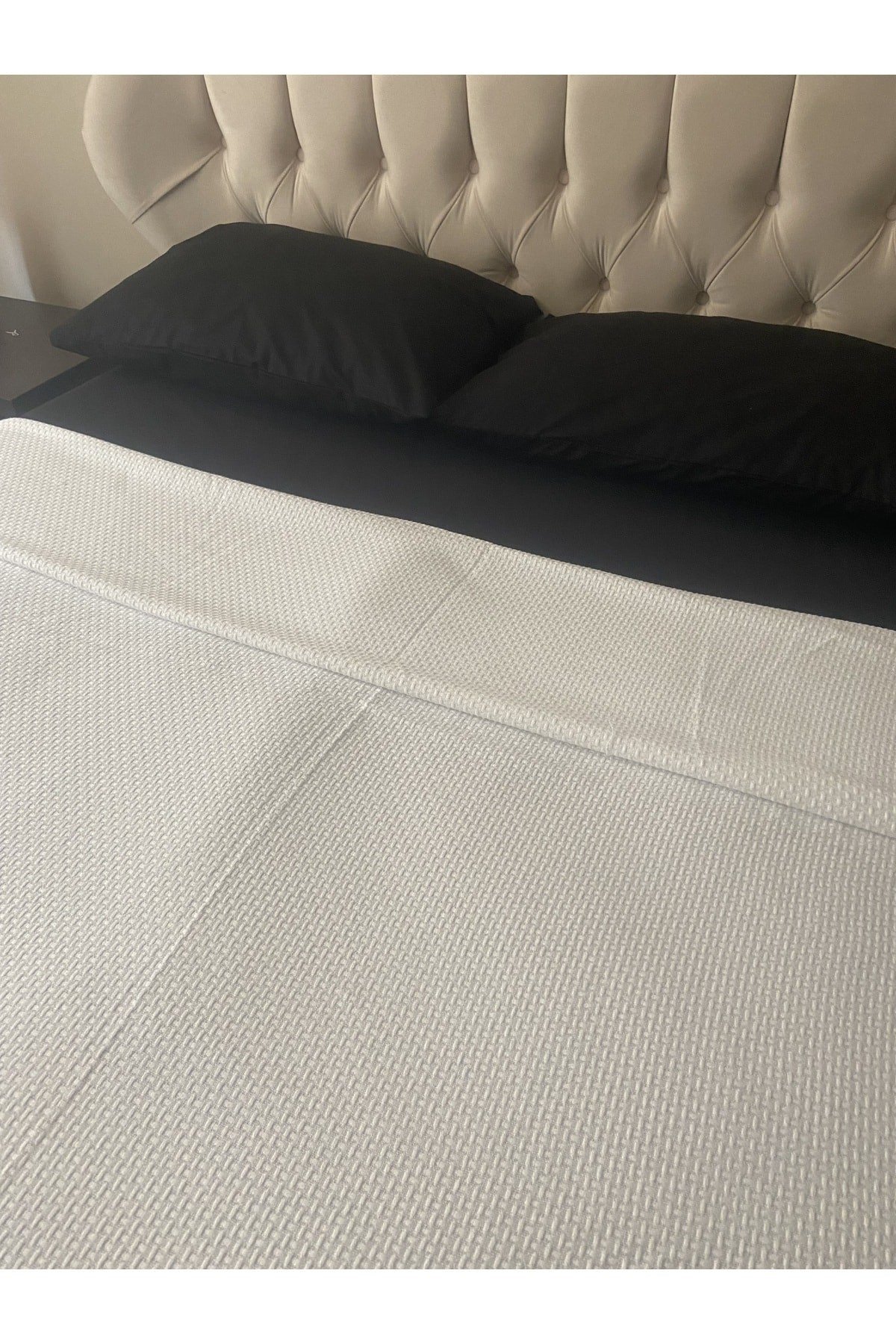 Tek Kişilik Pike %100 Pamuklu Lastikli Çarşaf Yastık Kılıfı Takım 3 Parça
