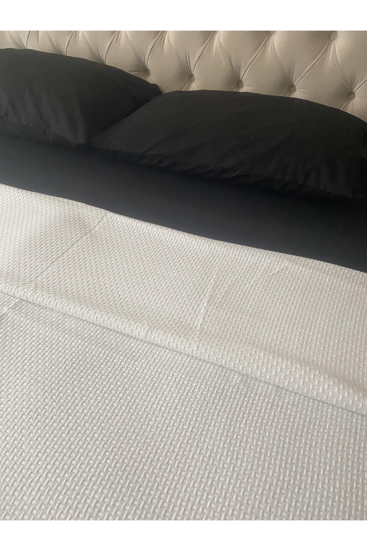 Tek Kişilik Pike %100 Pamuklu Lastikli Çarşaf Yastık Kılıfı Takım 3 Parça
