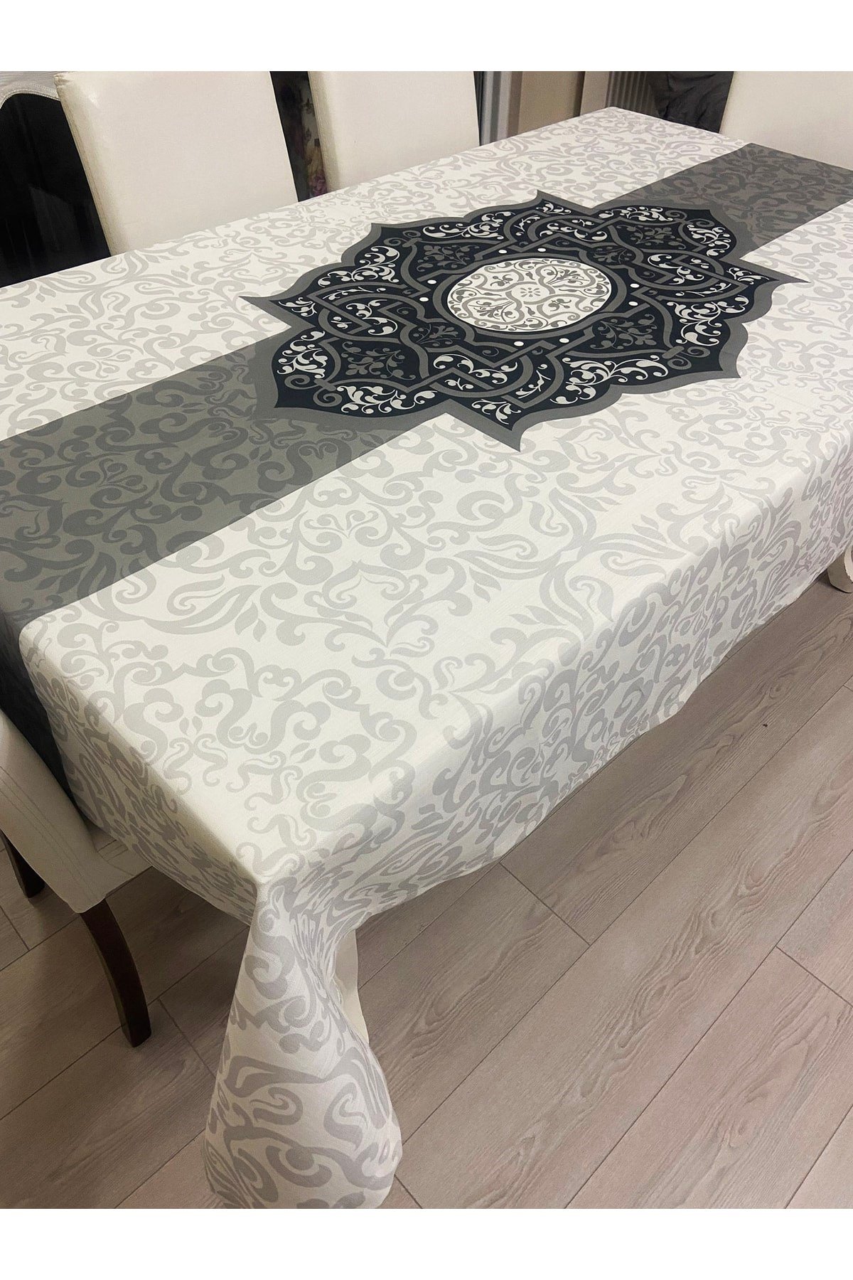 Vintage Keten Dertsiz Masa Örtüsü 150x240