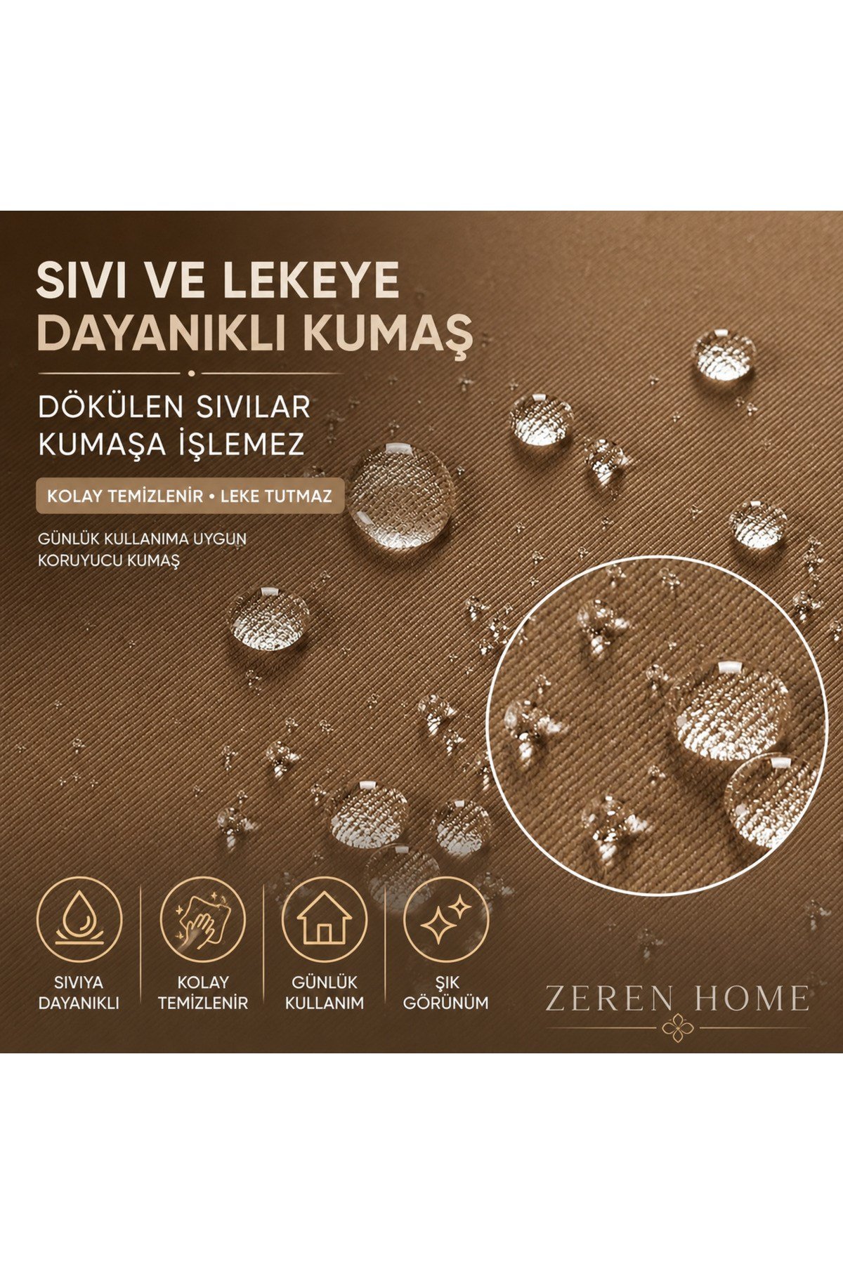 Vizon Keten Masa Örtüsü | Sıvı Geçirmez & Leke Tutmaz | Özel Ölçü Üretim | OEKO-TEX® 100