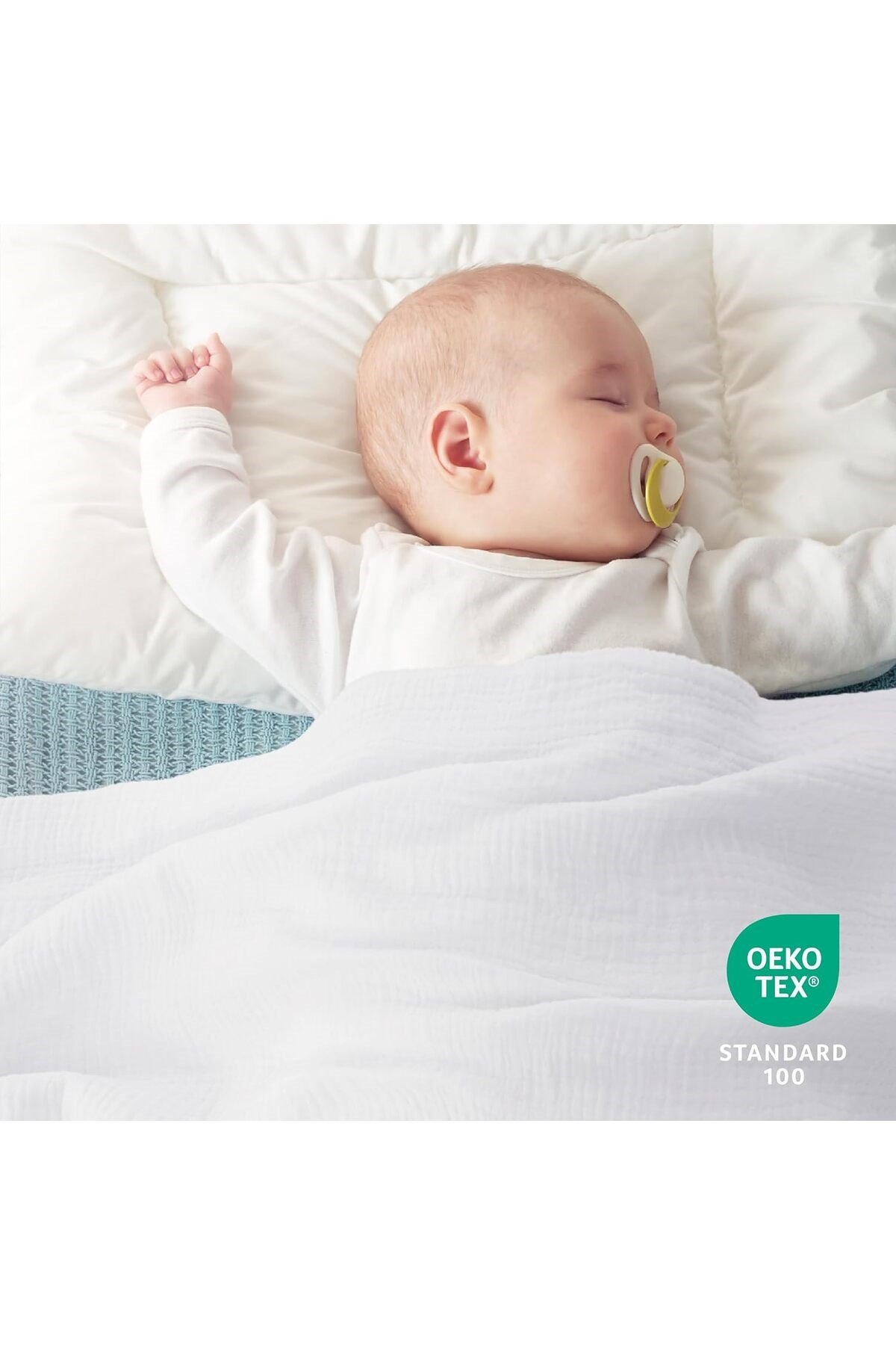 Yatak, Koltuk, Giyim, Bebekler için %100 Pamuklu 4 Katlı Muslin Bezi , Yumuşak 1 Mt x 3mt