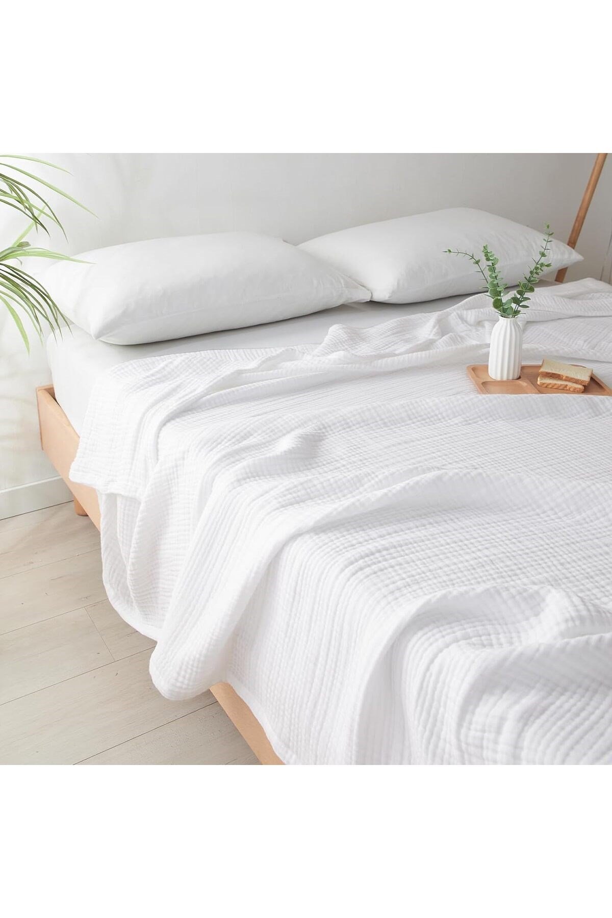 Yatak, Koltuk, Giyim, Bebekler için %100 Pamuklu 4 Katlı Muslin Bezi , Yumuşak 1 Mt x 3mt