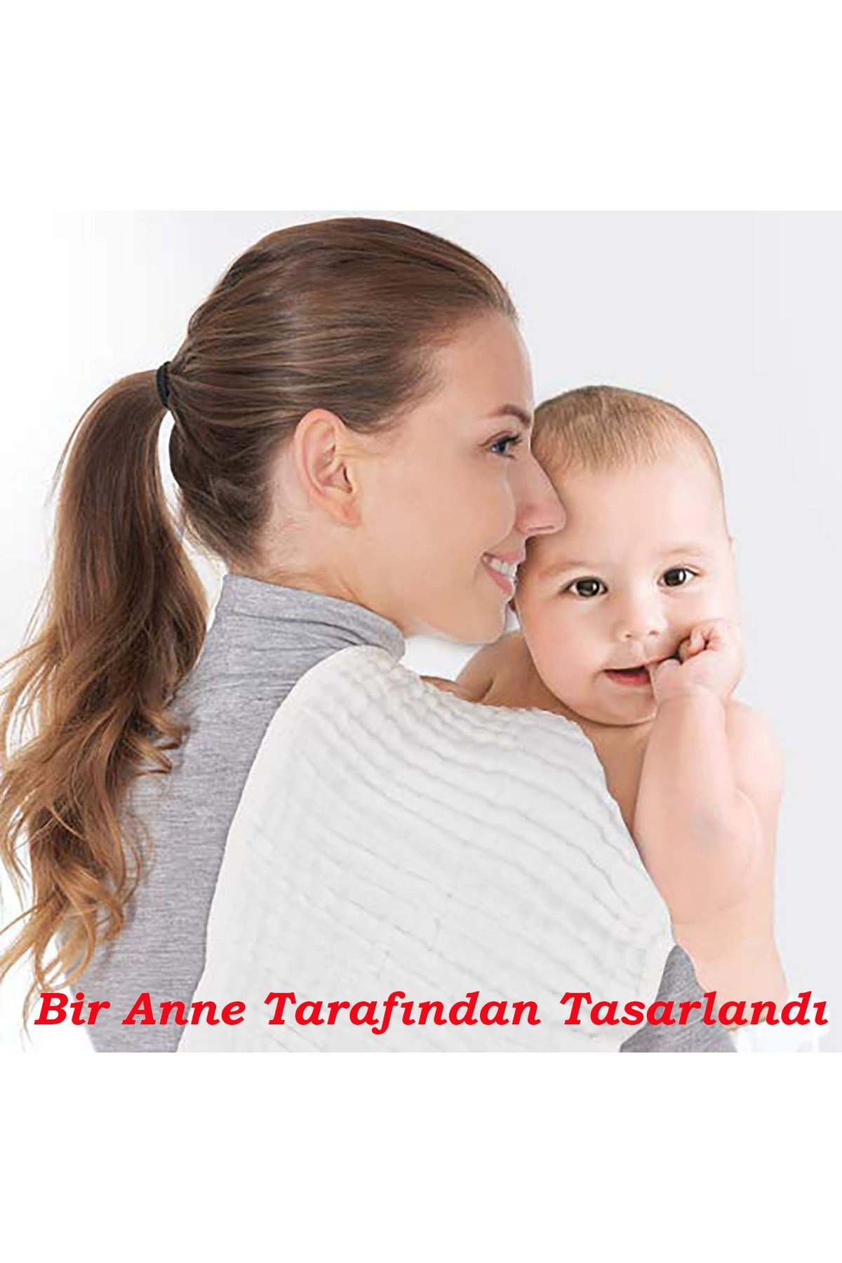 Yenidoğan Bebek 4 Kat Müslin Kurulama Havlusu %100 Pamuk