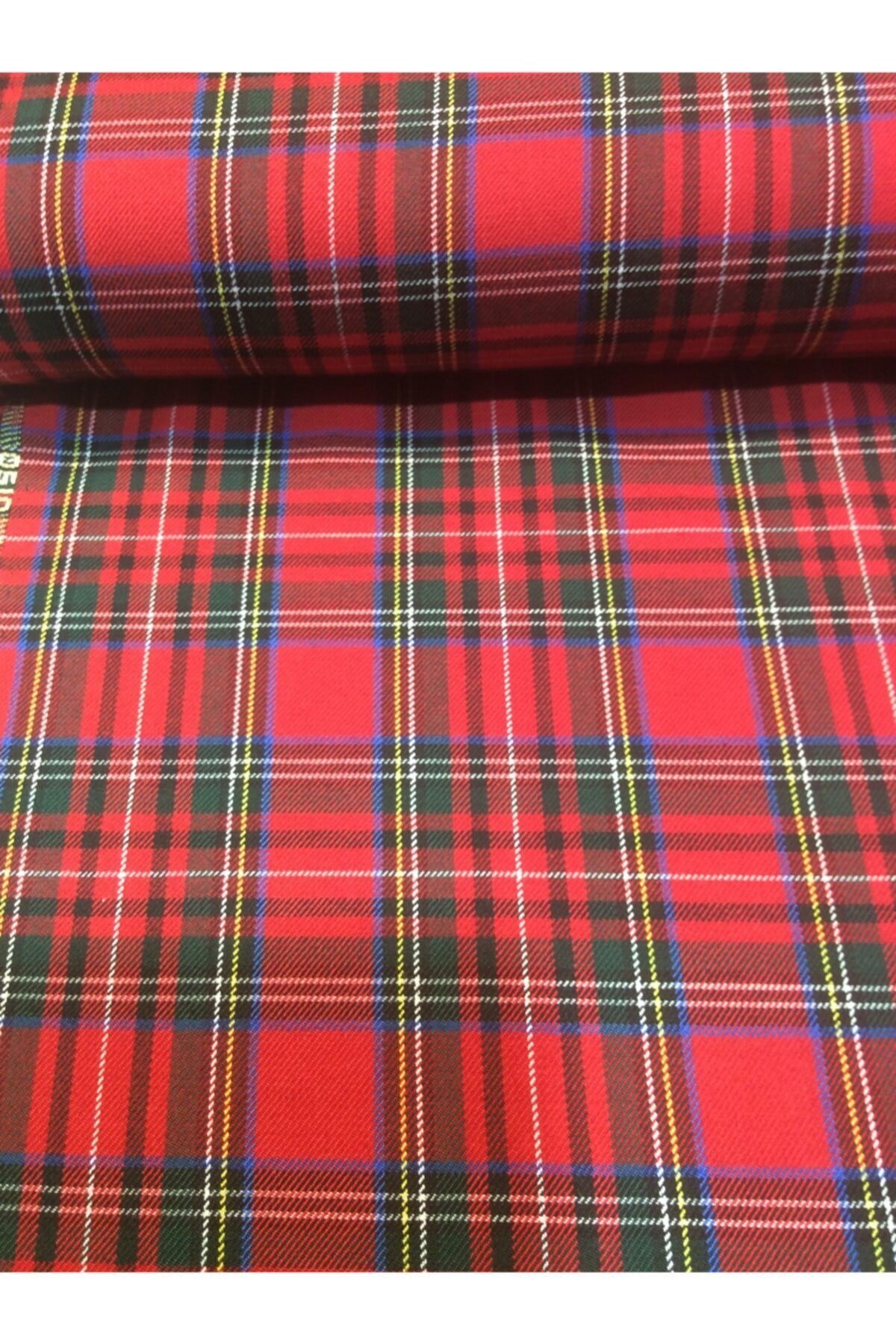 Zeren Home Eteklik Elbiselik Iskoç Ekoseli Kumaş (150 CM ENİNDE) 1 Mt Uzunluk
