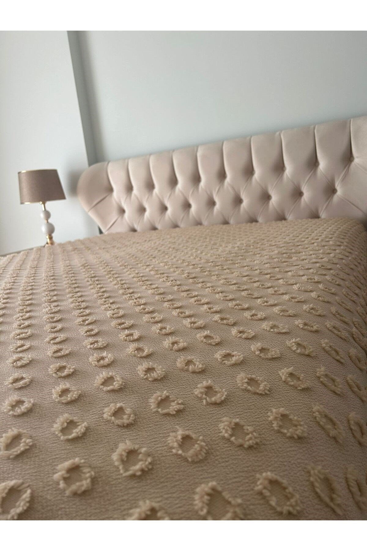 Zeren Model Model Çift Kişilik Pamuklu Pike & Yatak Örtüsü 240 x 260