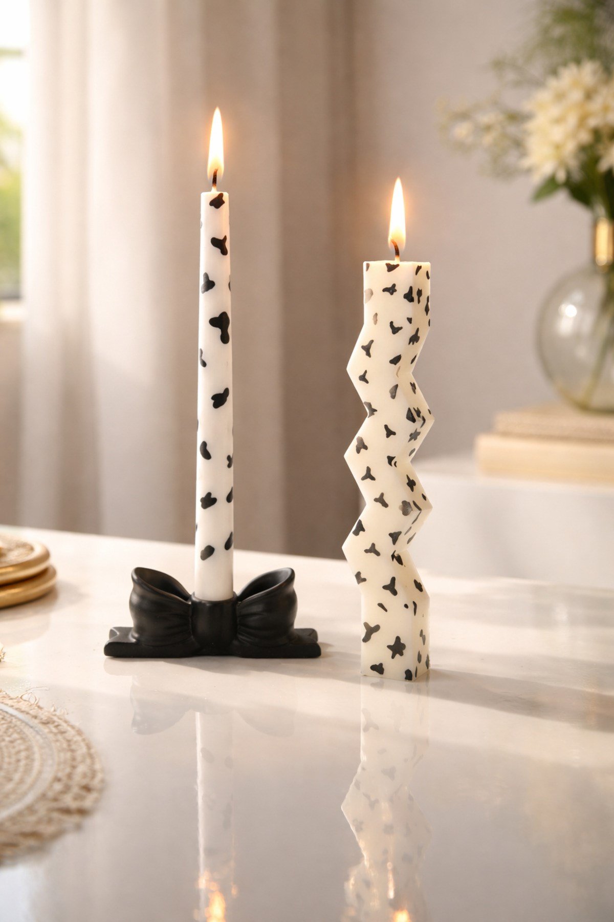 Zigzag Modelli Uzun Mum
