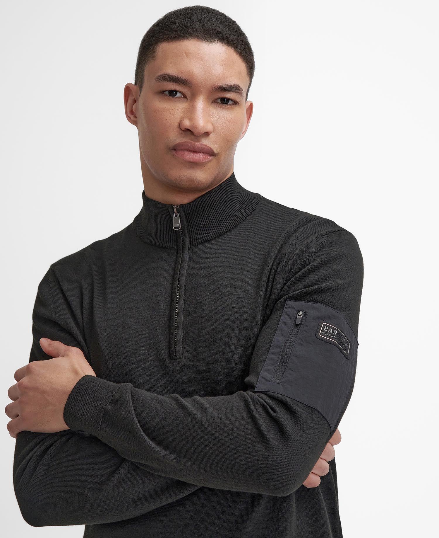 B.Intl Blades Pamuklu Yarım Fermuarlı Kazak