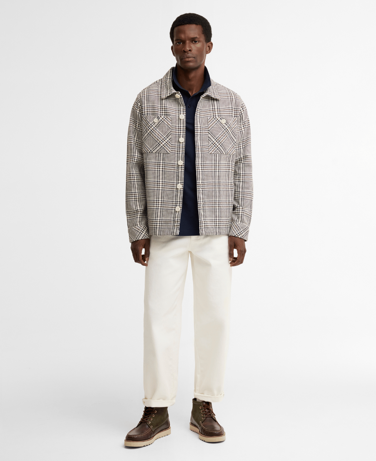 Barbour Alderney Houndstooth Dış Gömlek