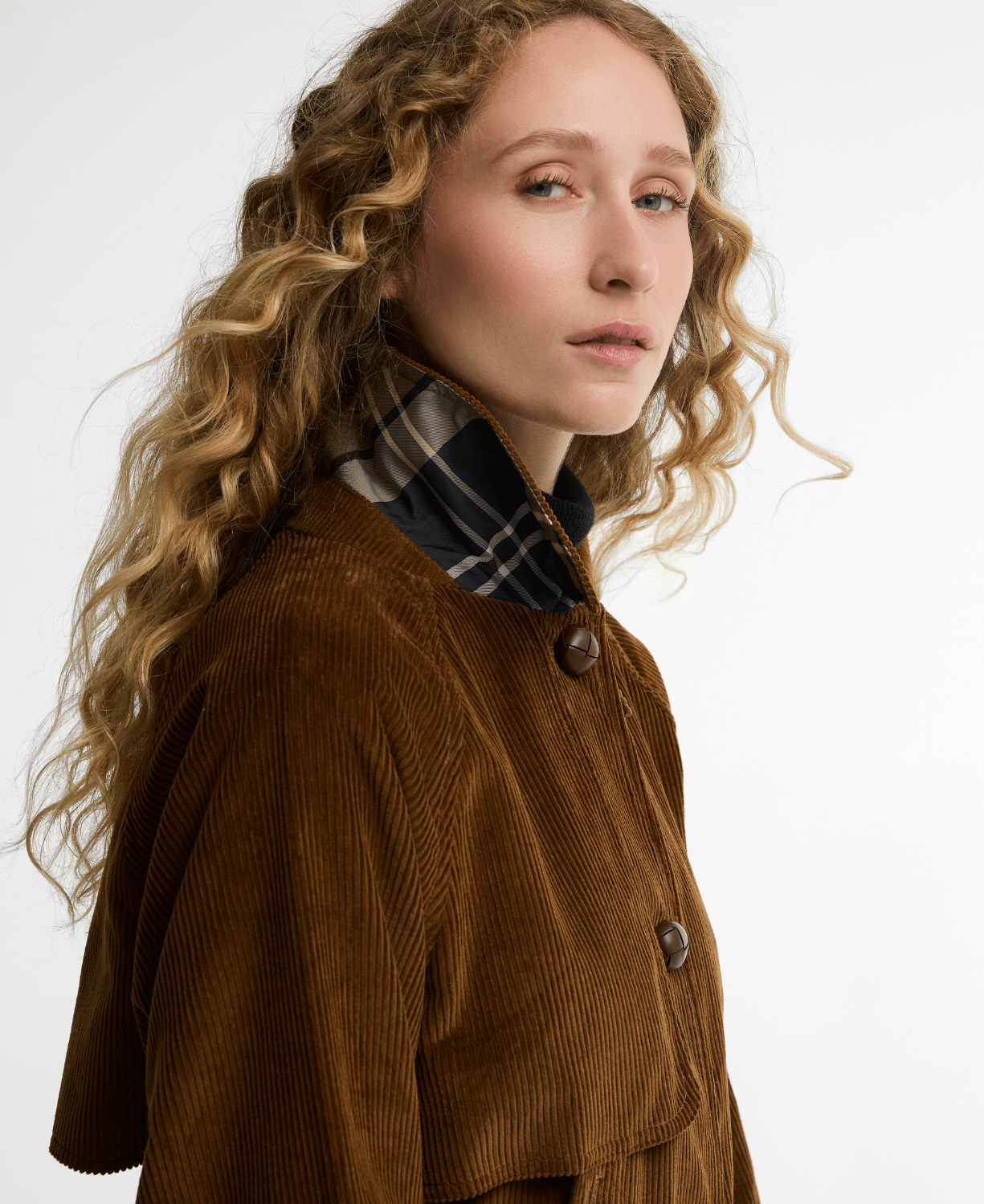 Barbour Antonella Cord Trench Casual Ceket