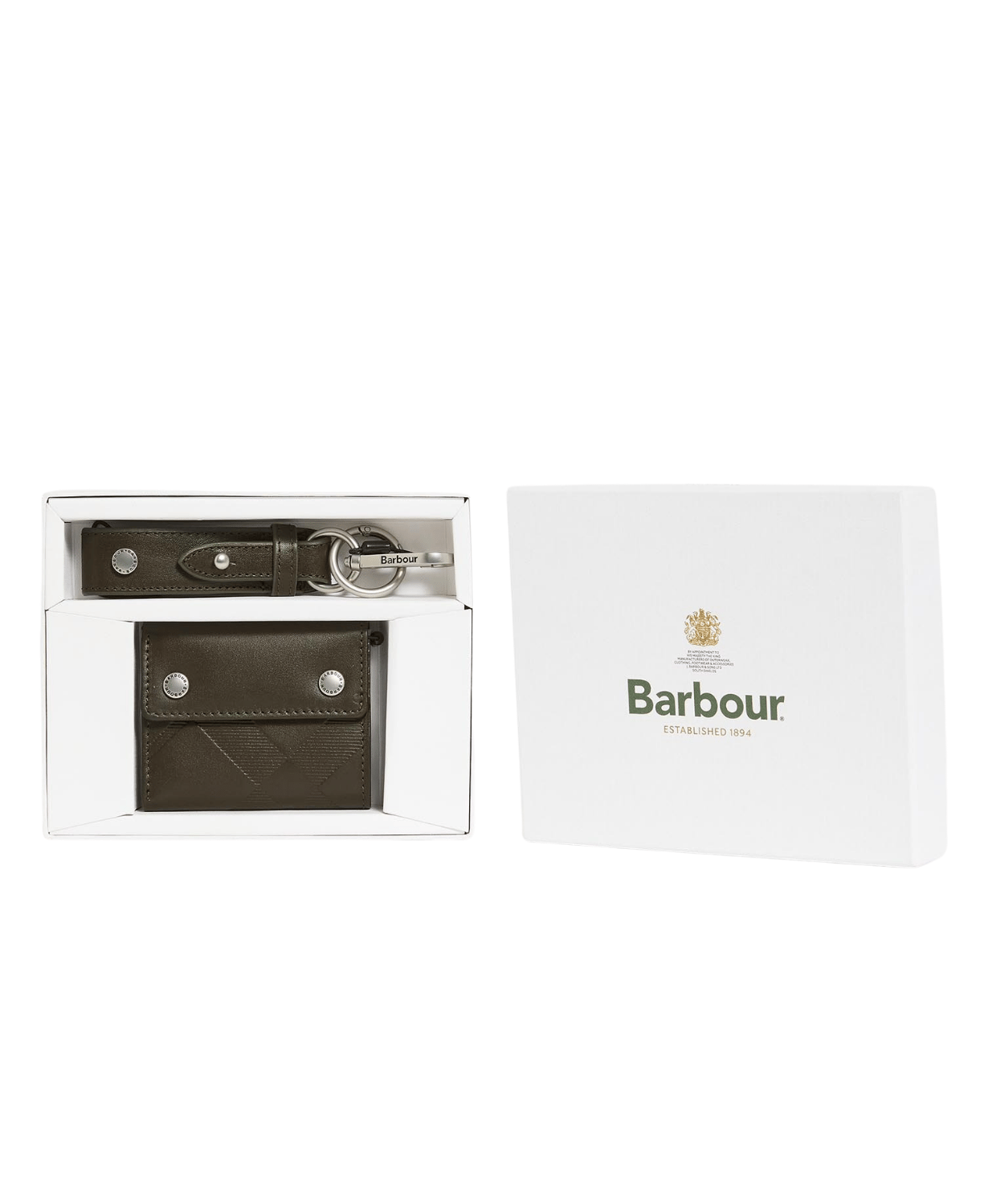 Barbour Brunton Deri Cüzdan & Anahtarlık Hediye Seti