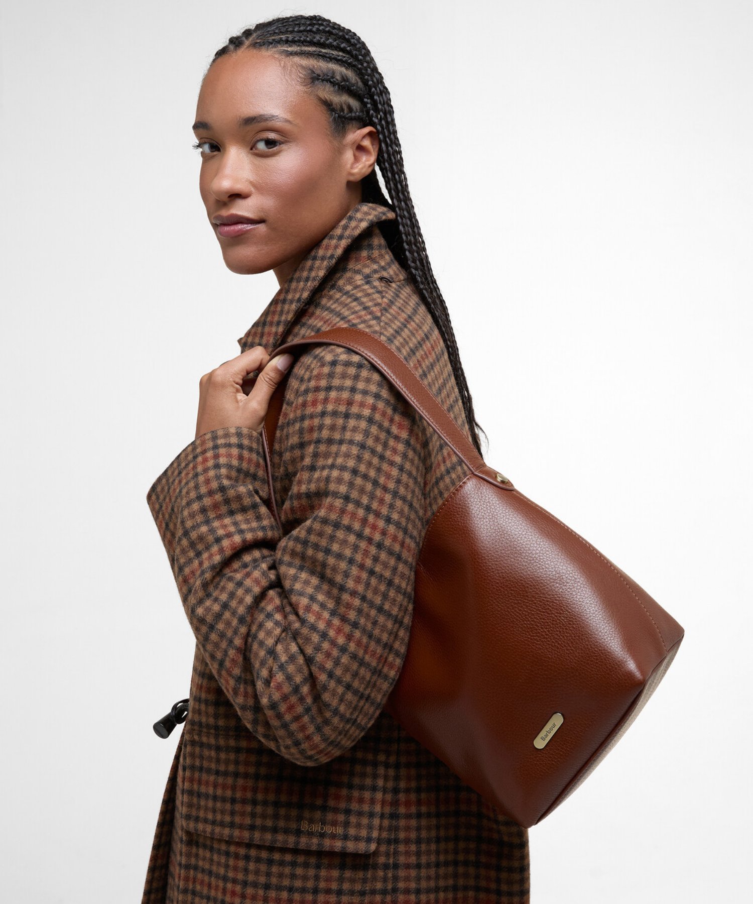 Barbour Cedar Deri Bucket Çanta