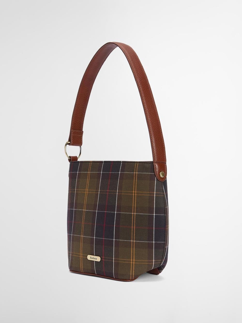 Barbour Cedar Tartan Bucket Kol Çantası