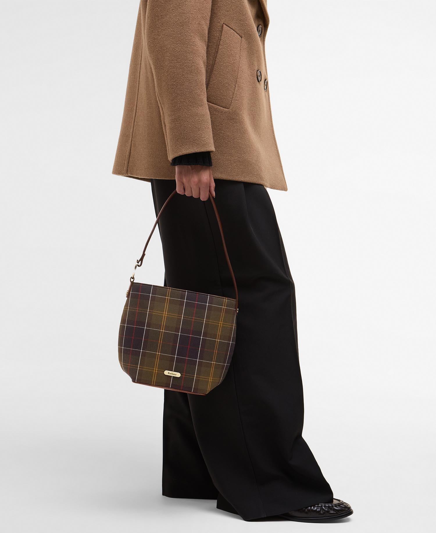 Barbour Cedar Tartan Bucket Kol Çantası