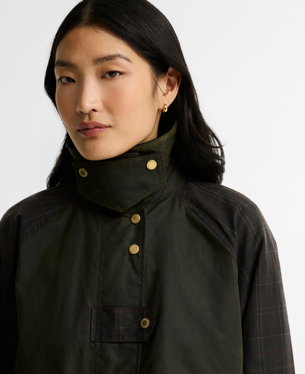 Barbour Checked Kirklees Yağlı Ceket