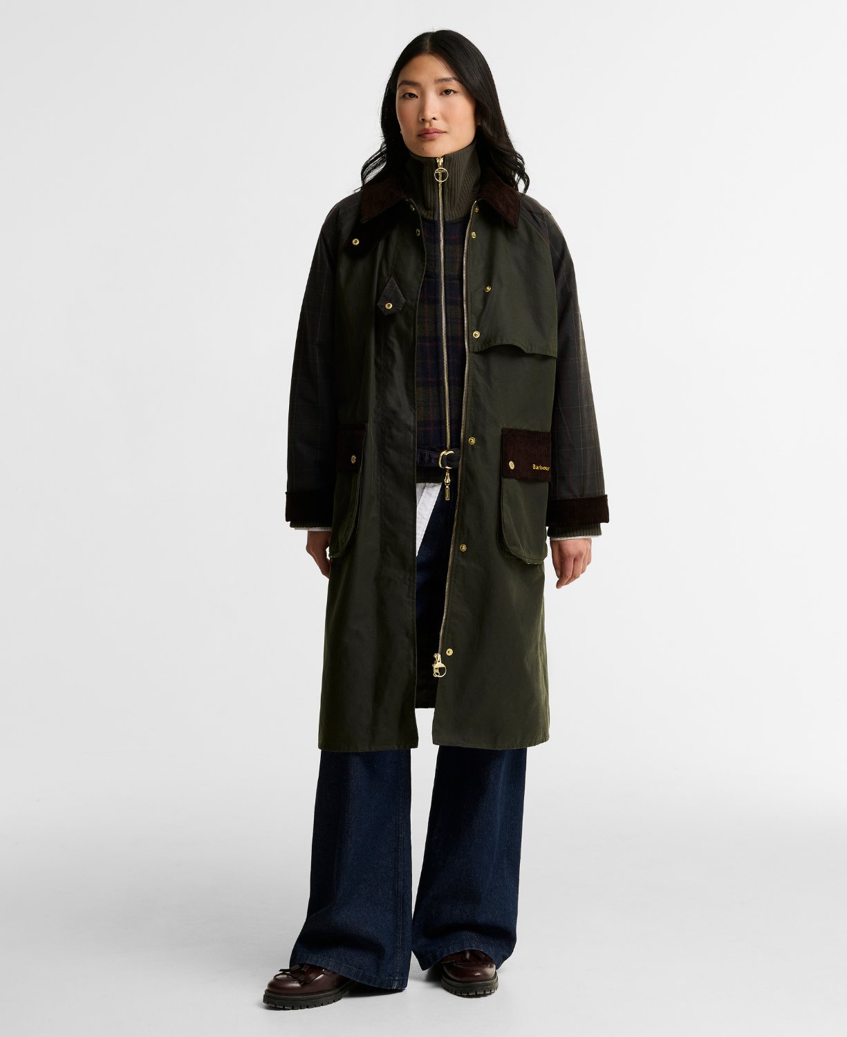 Barbour Checked Kirklees Yağlı Ceket