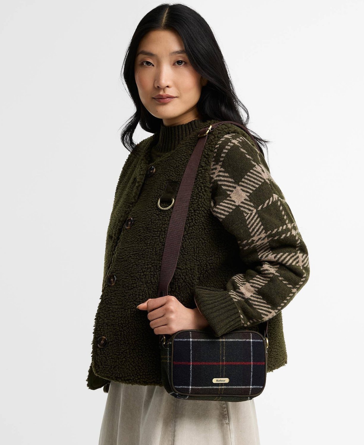 Barbour Contin Tartan Mini Çapraz Çanta
