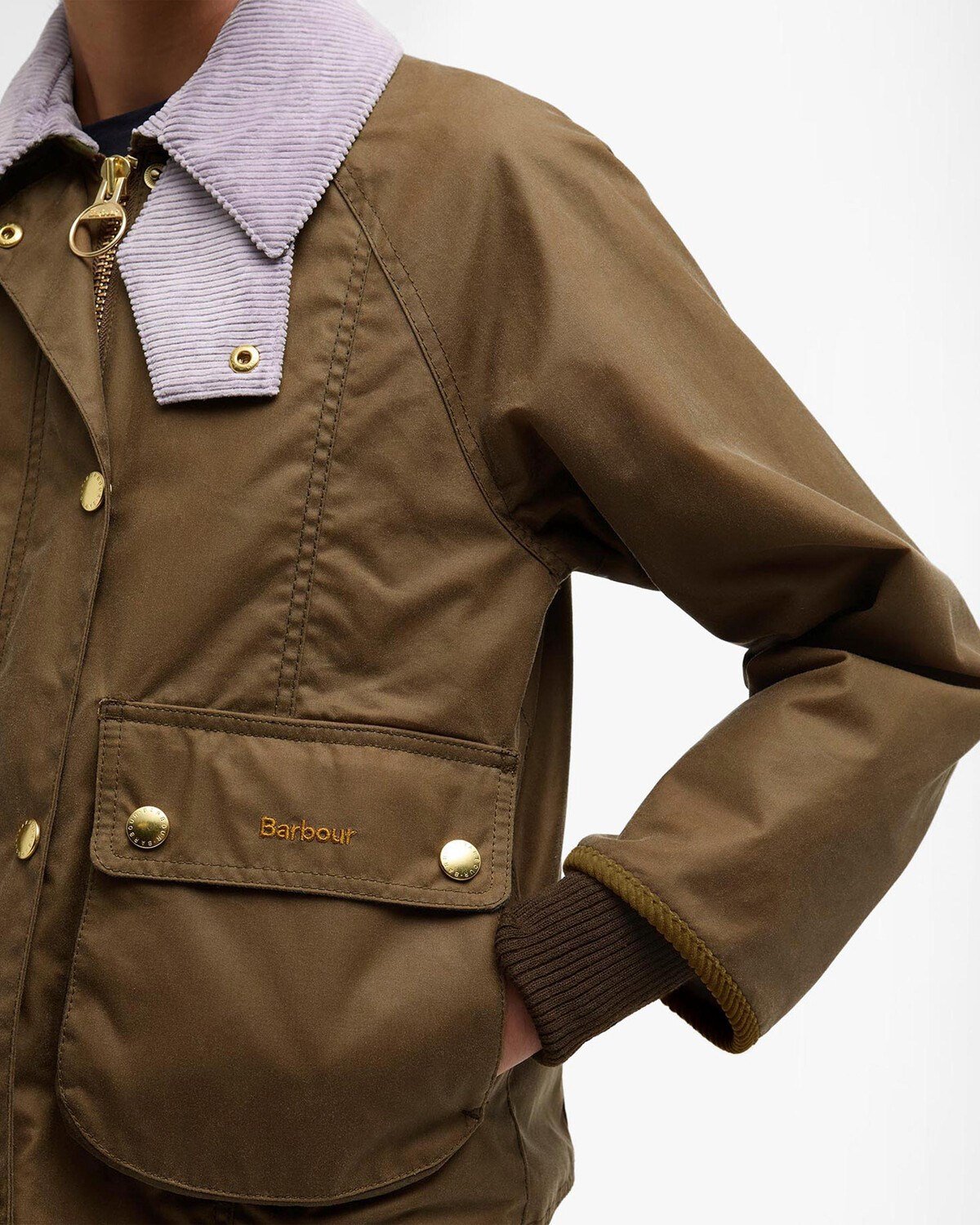 Barbour Cropped Beadnell Yağlı Ceket