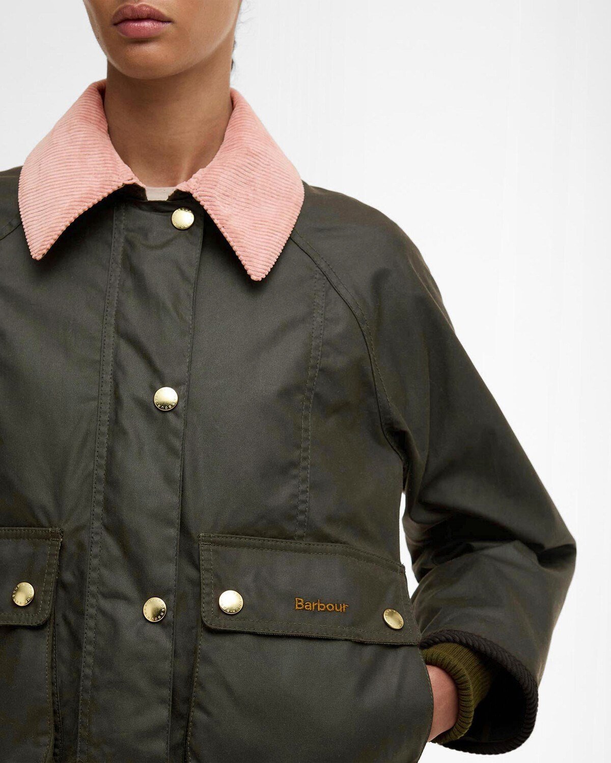 Barbour Cropped Beadnell Yağlı Ceket
