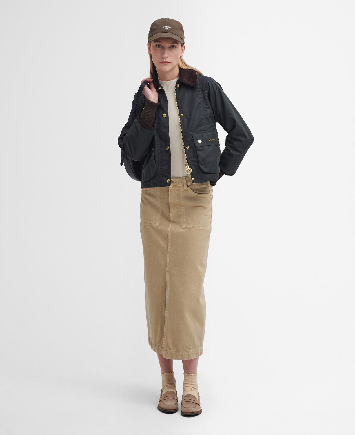 Barbour Cropped Beadnell Yağlı Ceket
