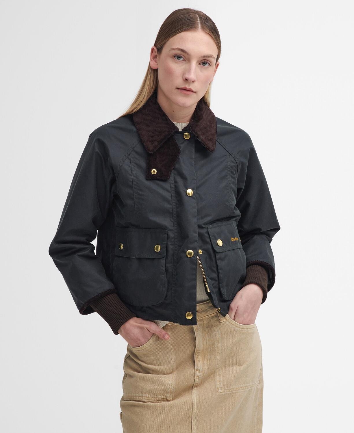 Barbour Cropped Beadnell Yağlı Ceket