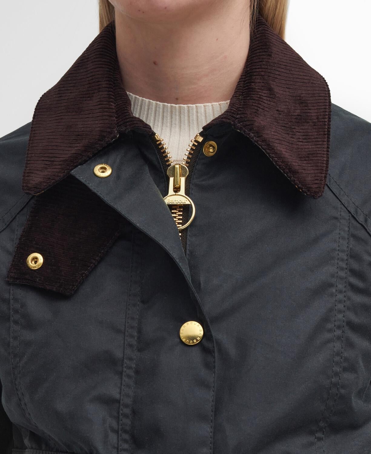 Barbour Cropped Beadnell Yağlı Ceket