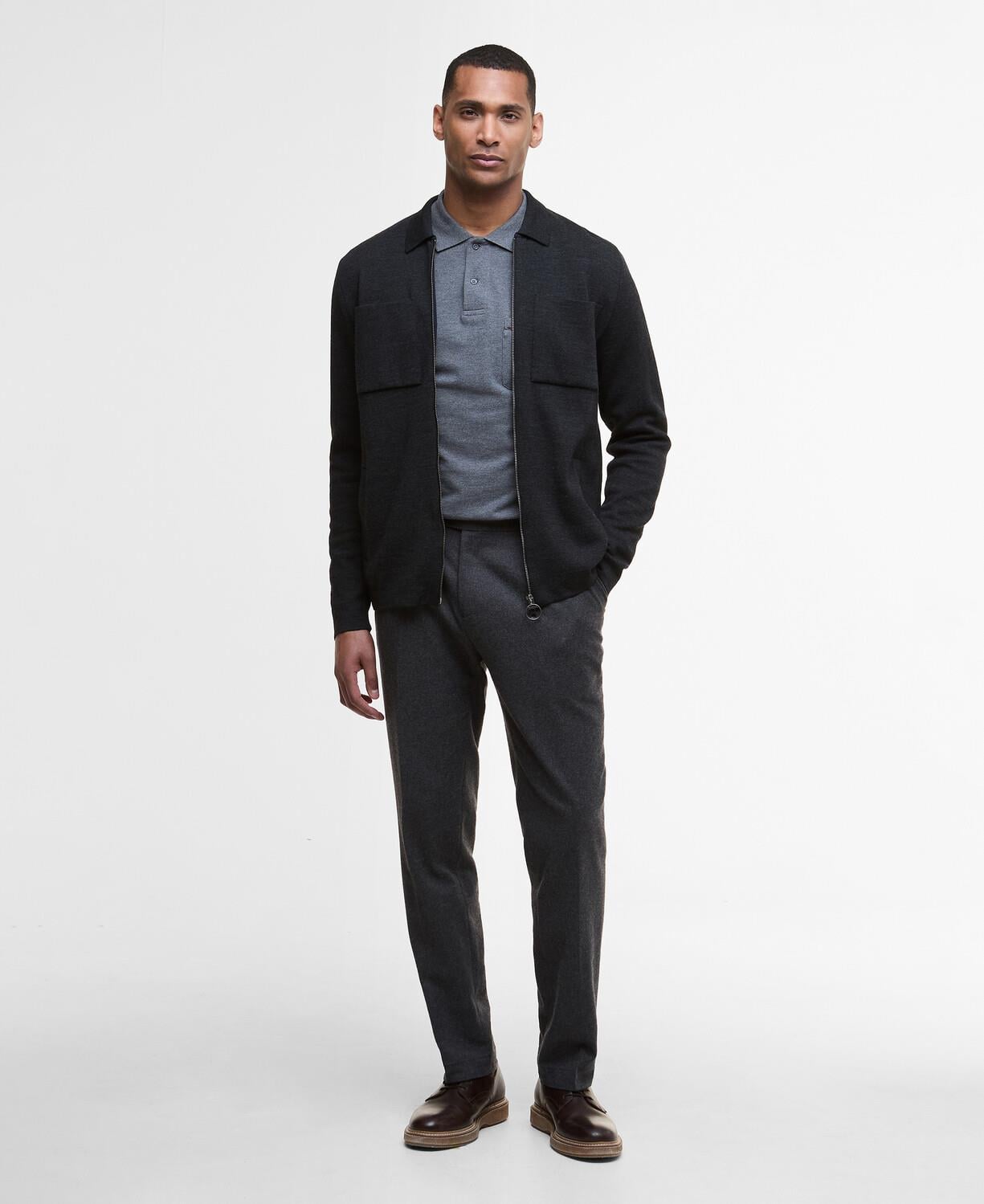 Barbour Croscombe Knitted Zip Through Kazak