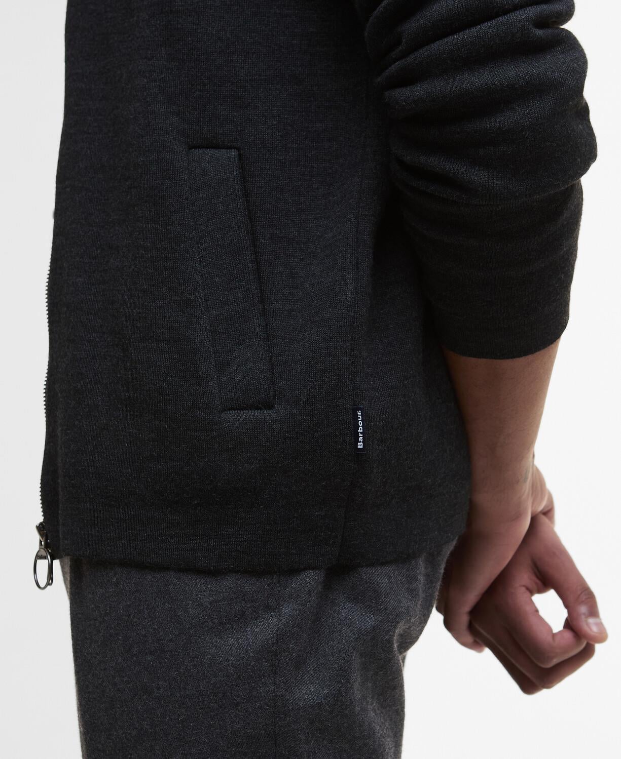 Barbour Croscombe Knitted Zip Through Kazak