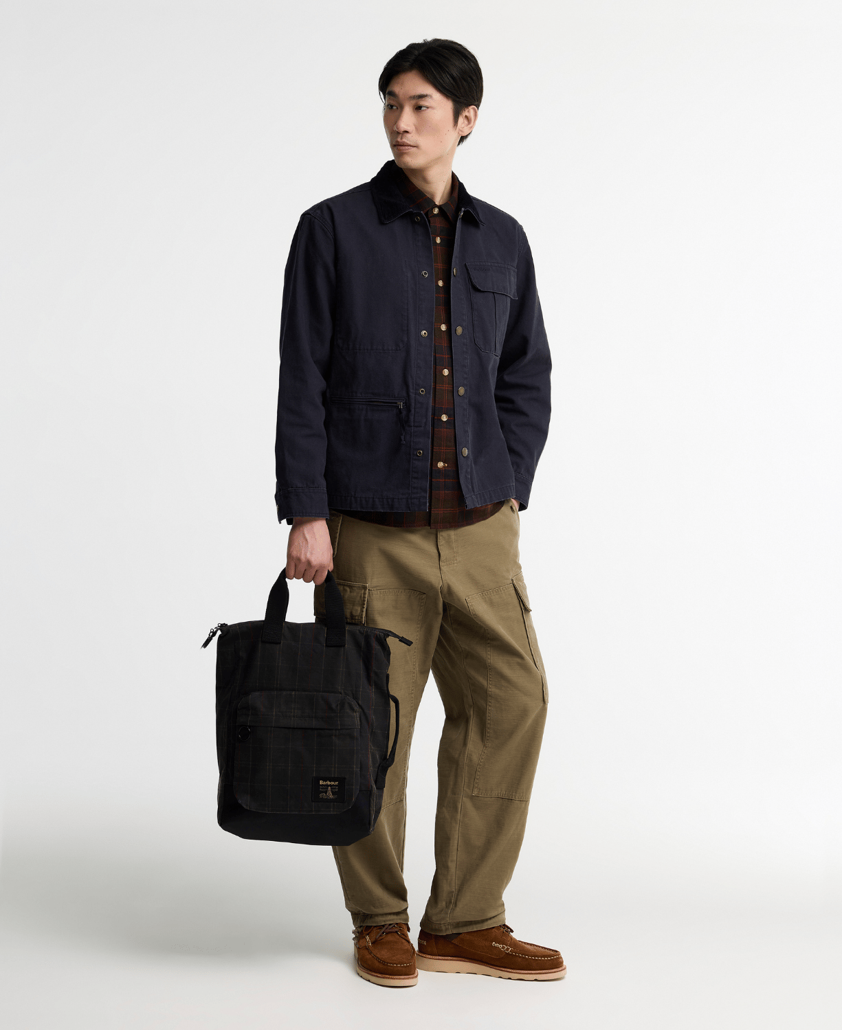 Barbour Field Tartan Yağlı Sırt Çantası