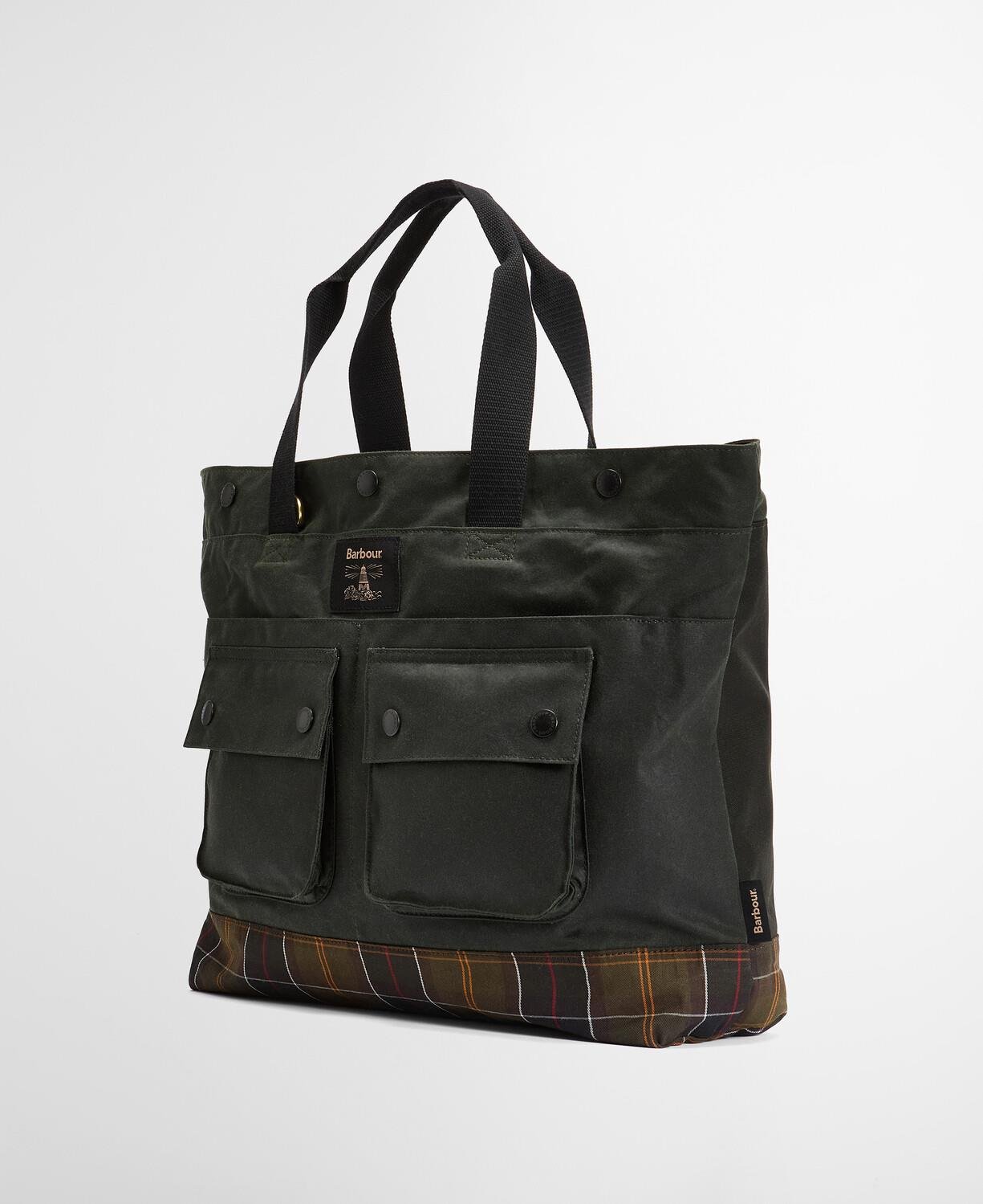 Barbour Field Yağlı Tote Çanta