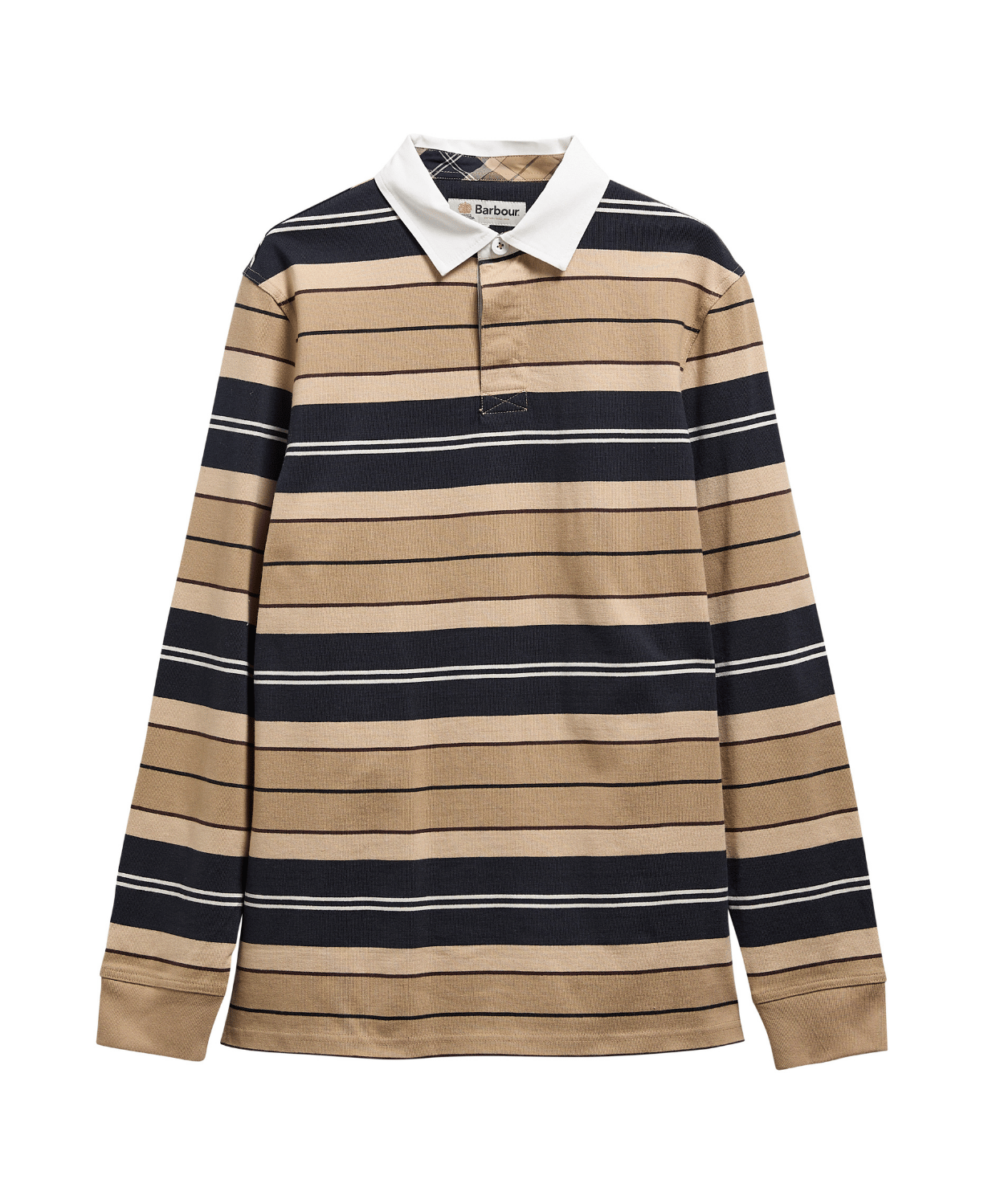 Barbour Frith Tartan Stripe Rugby Polo Yaka
