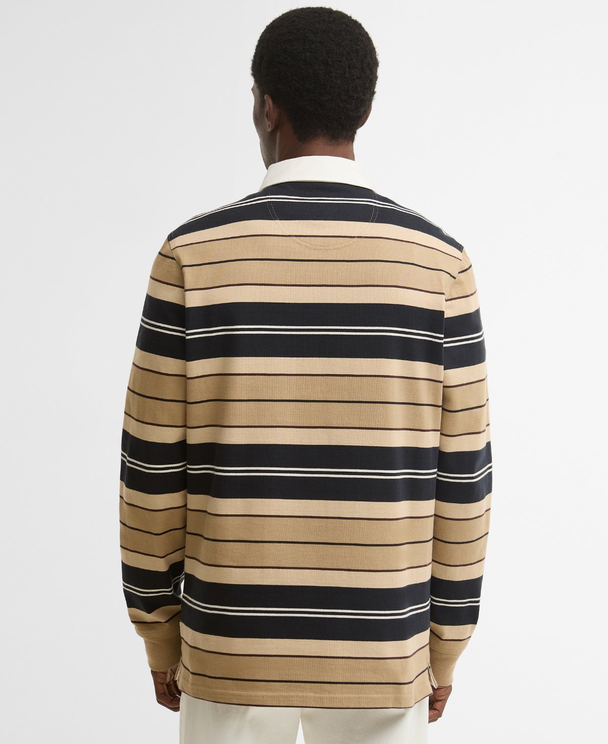 Barbour Frith Tartan Stripe Rugby Polo Yaka
