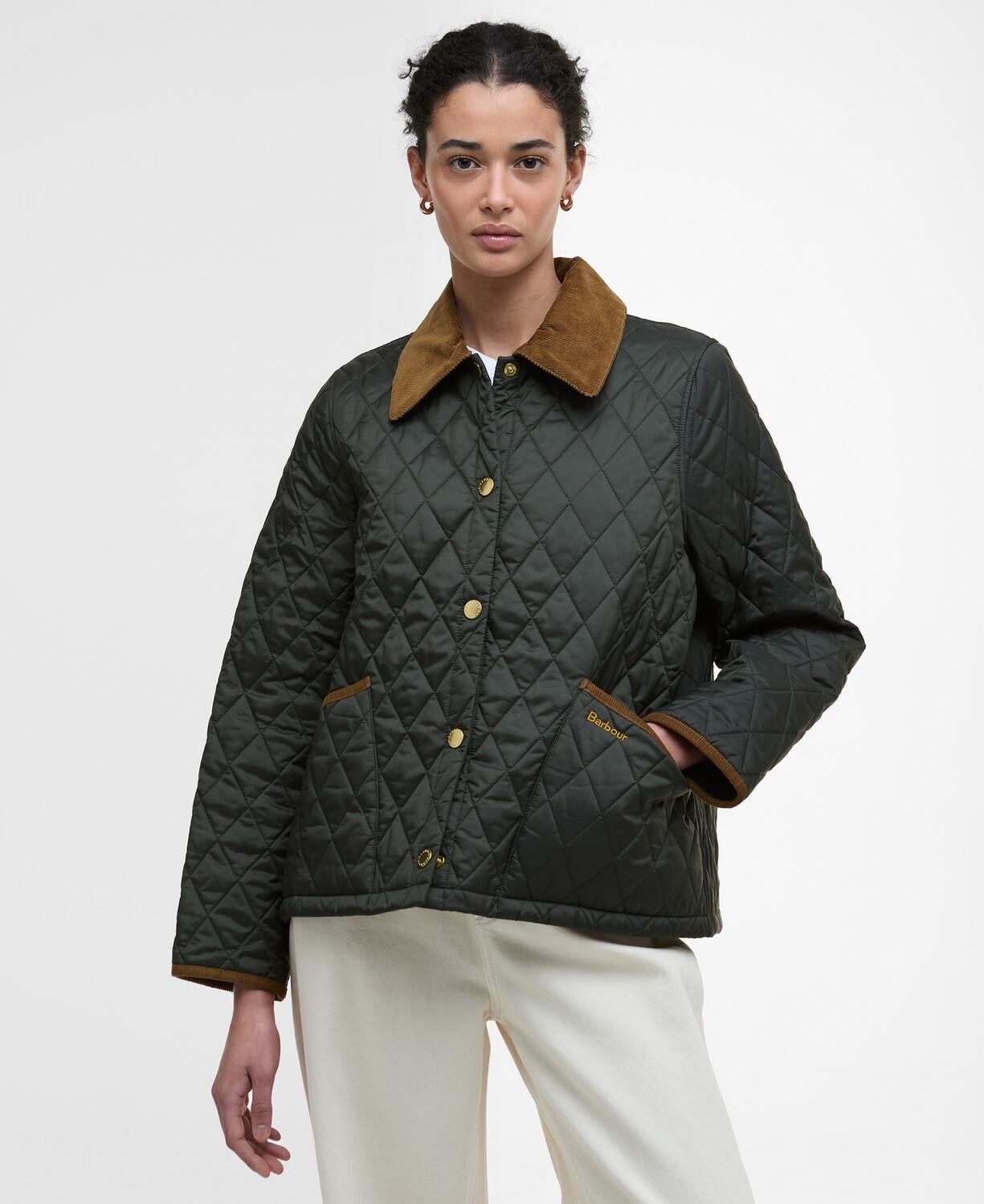Barbour Icons Cropped Liddesdale Kapitone Ceket