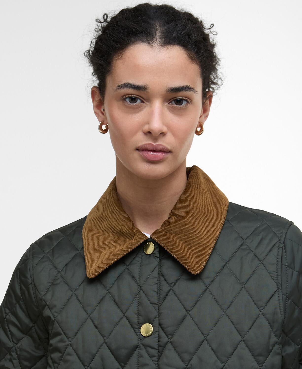 Barbour Icons Cropped Liddesdale Kapitone Ceket