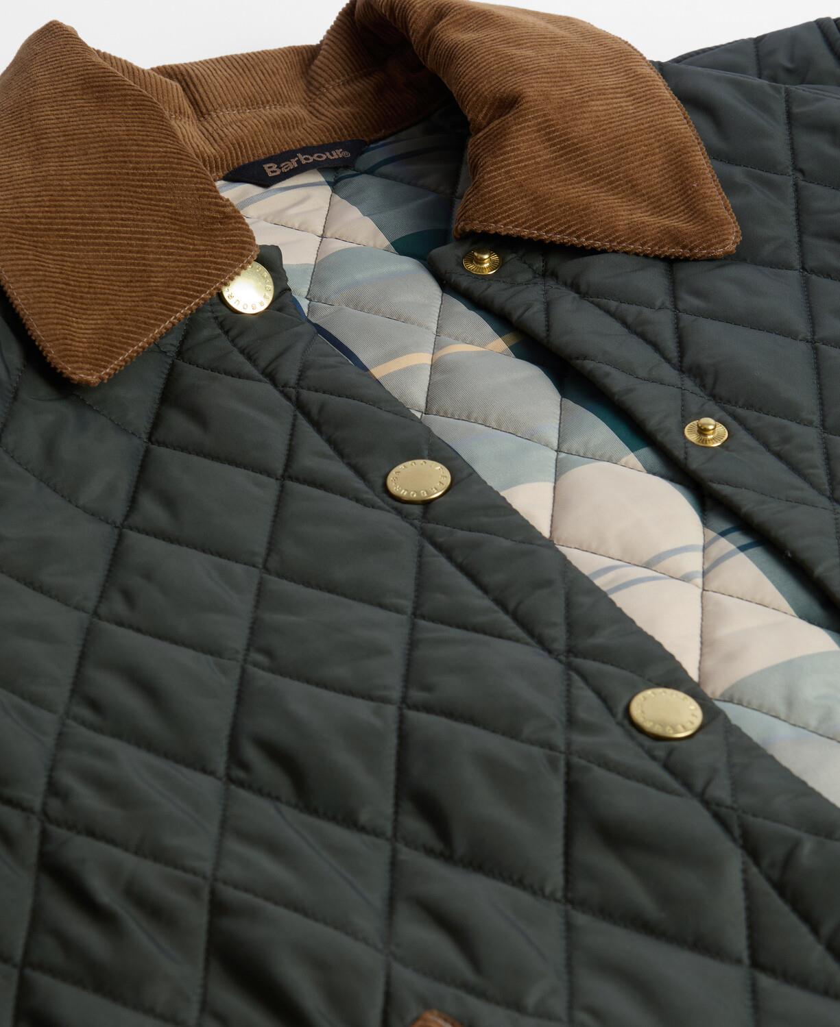 Barbour Icons Cropped Liddesdale Kapitone Ceket