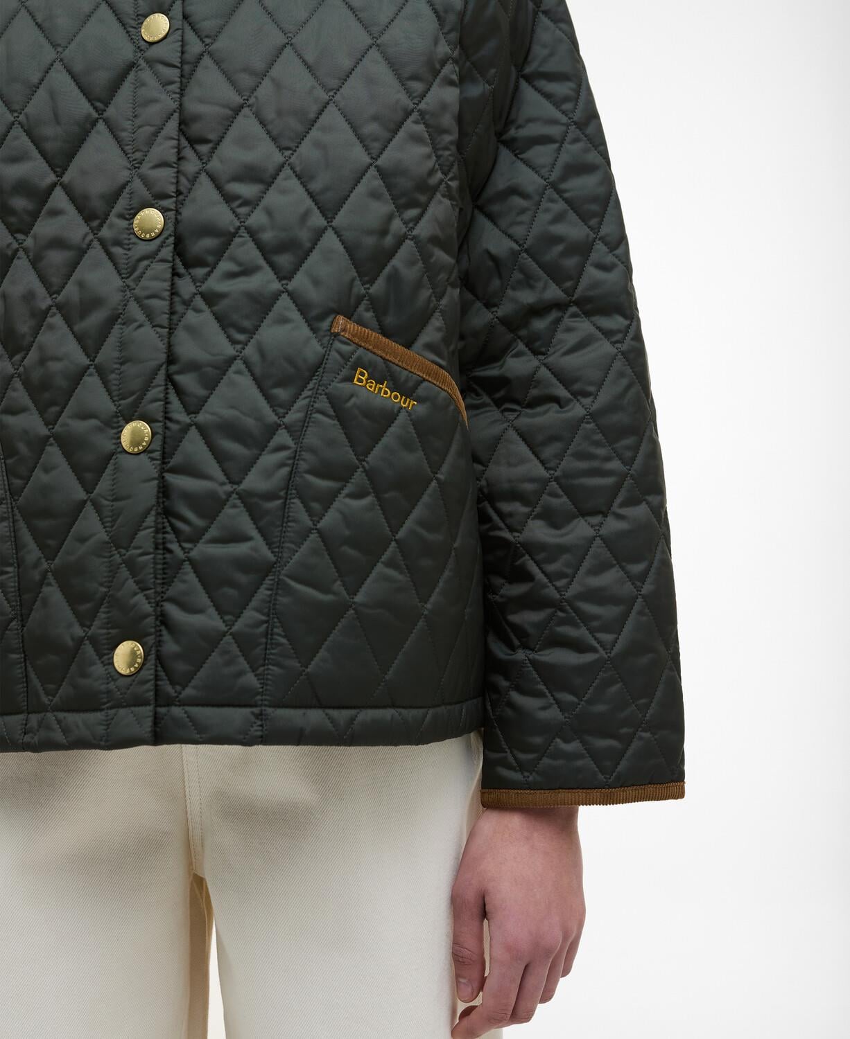 Barbour Icons Cropped Liddesdale Kapitone Ceket