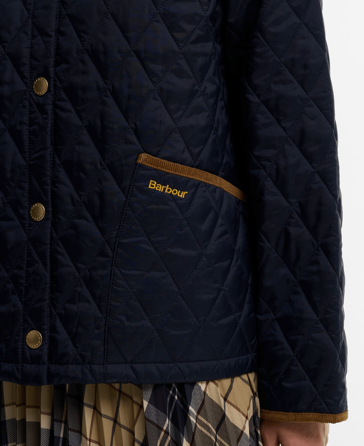 Barbour Icons Cropped Liddesdale Kapitone Ceket