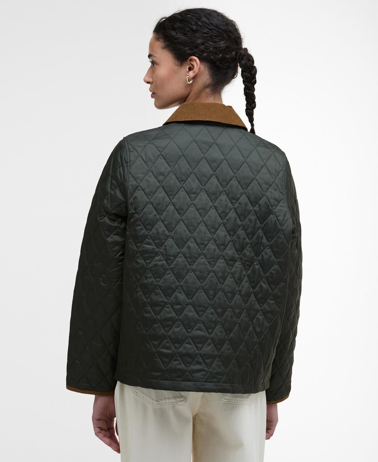 Barbour Icons Cropped Liddesdale Kapitone Ceket