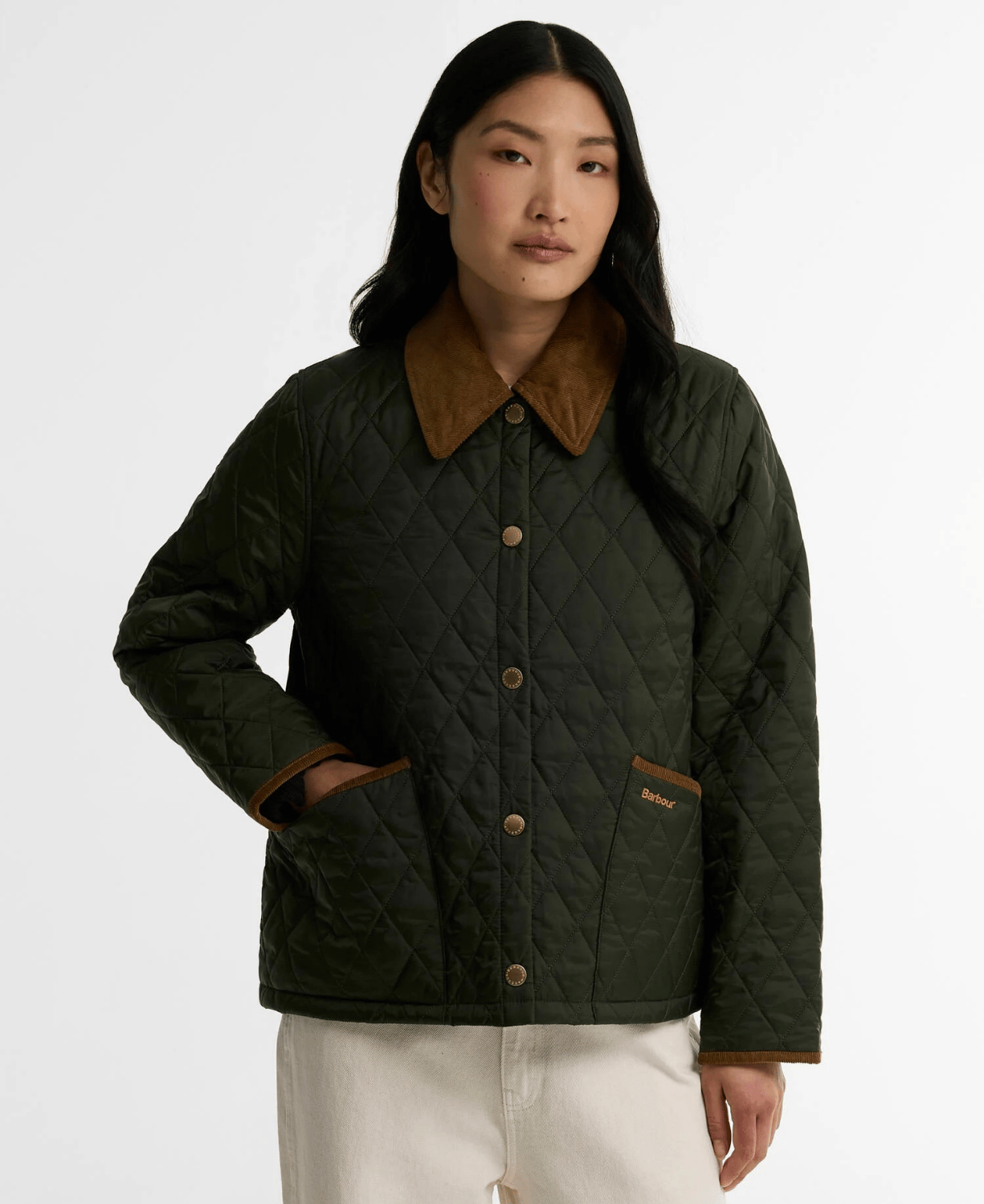 Barbour Icons Cropped Liddesdale Kapitone Ceket