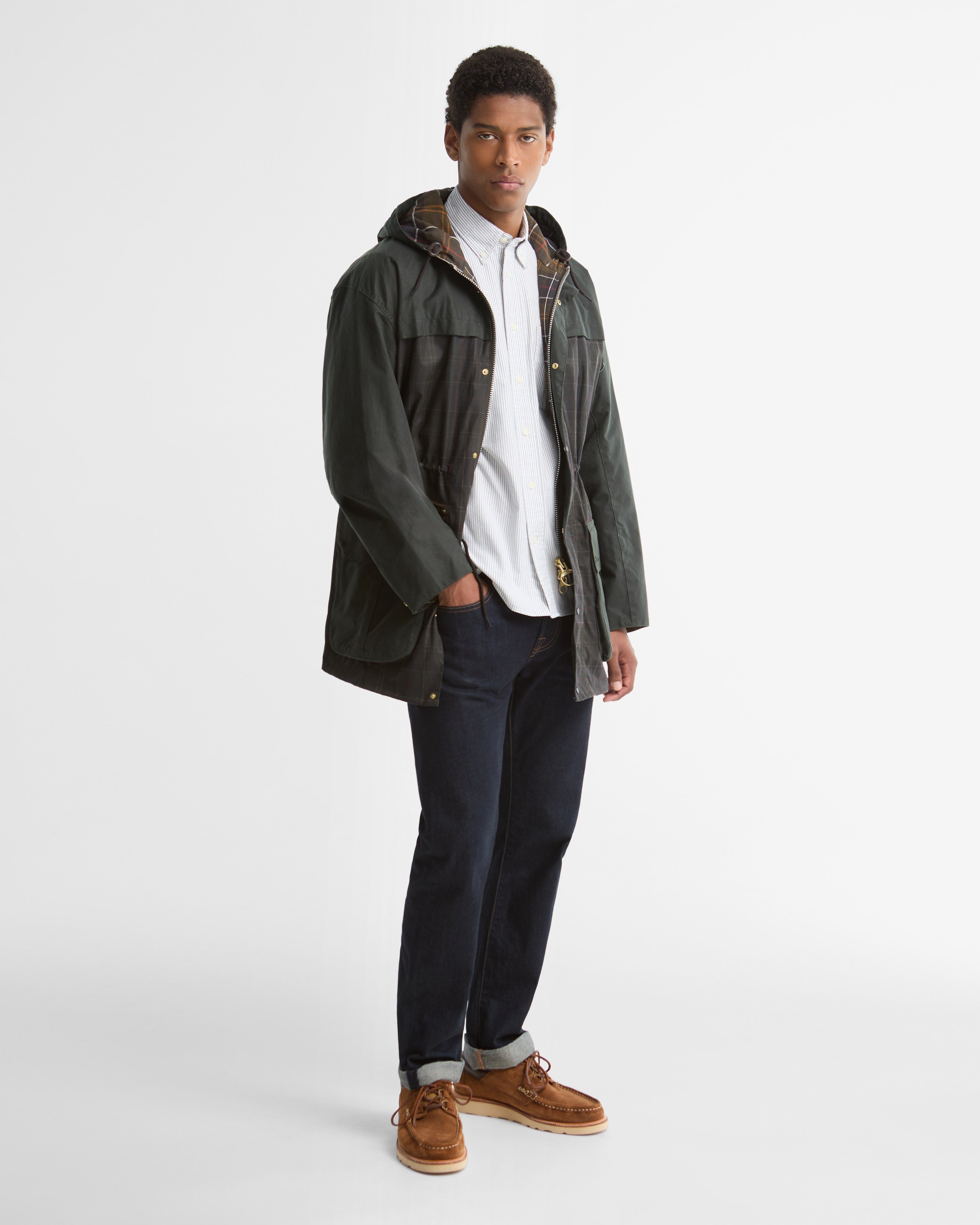 Barbour Icons Tartan Durham Yağlı Ceket