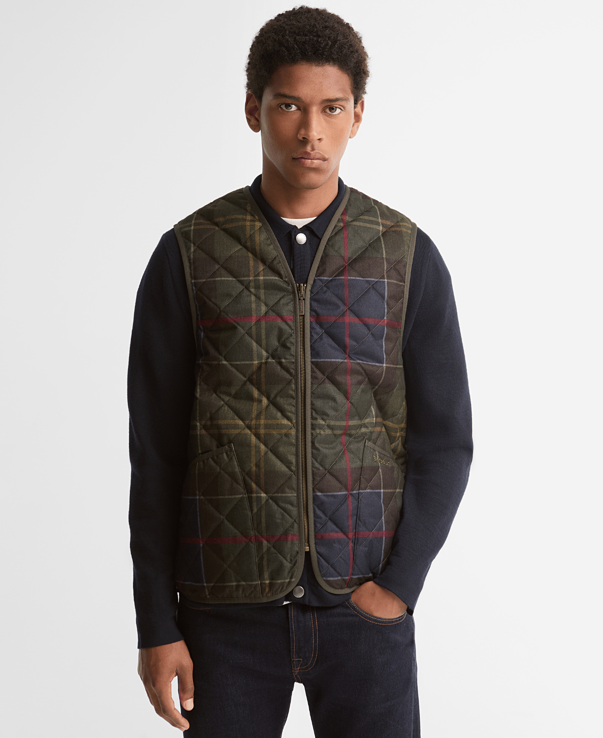 Barbour Icons Tartan Kapitone İç Yelek