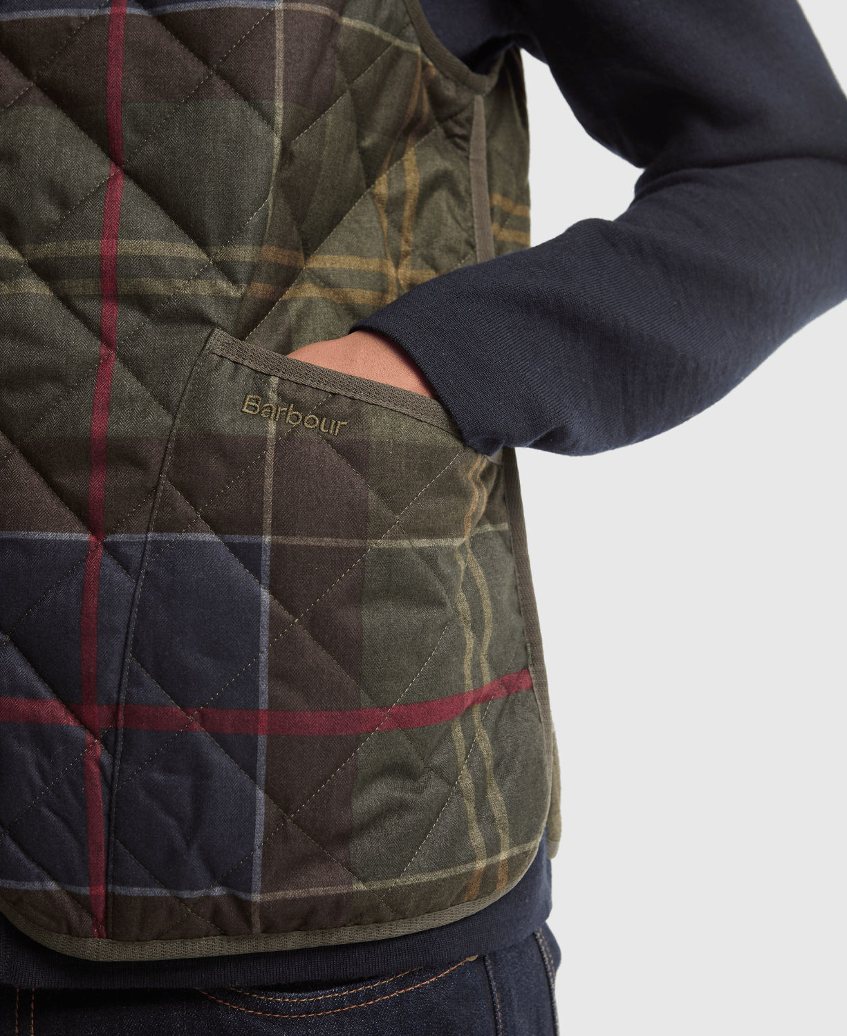 Barbour Icons Tartan Kapitone İç Yelek