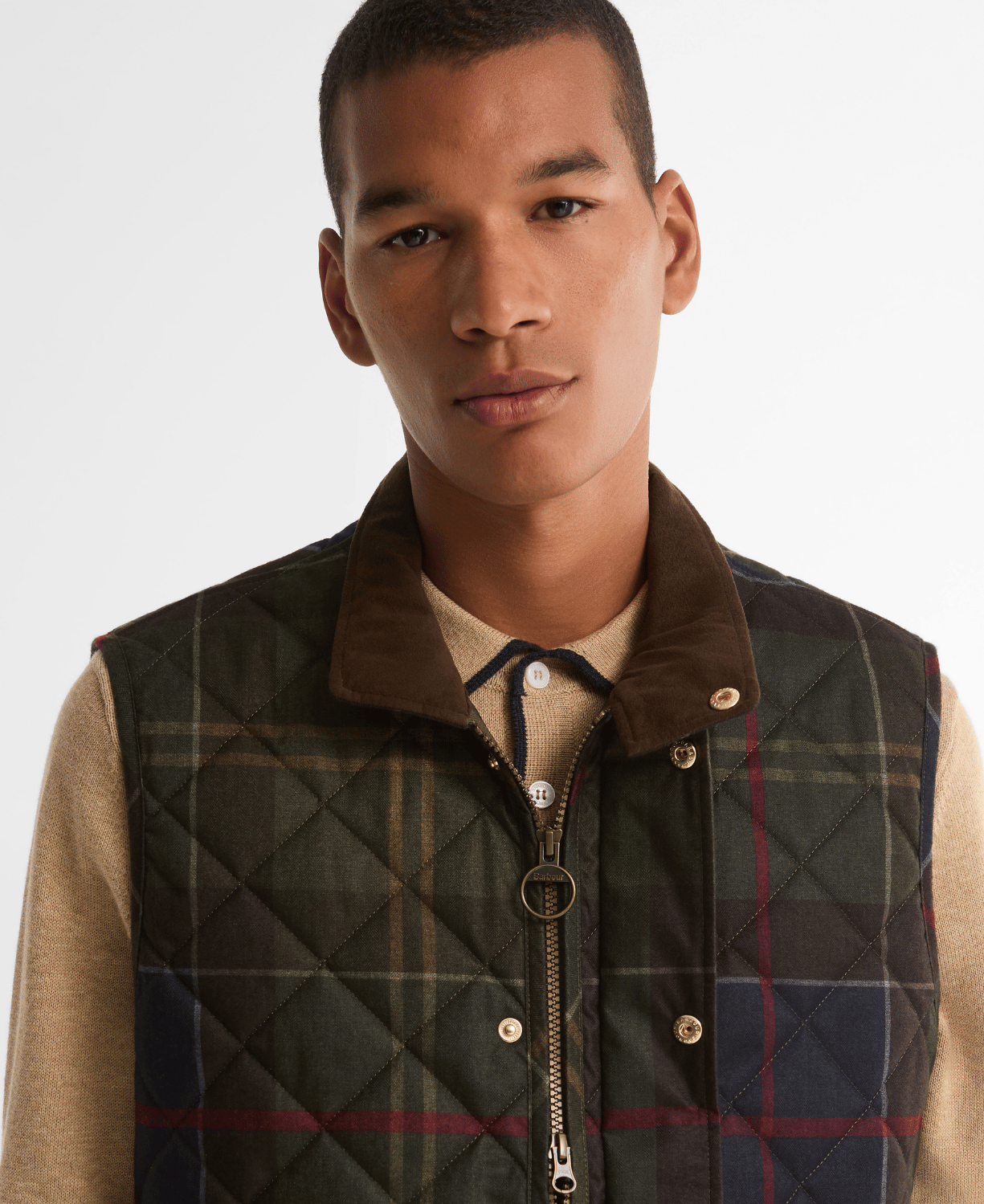 Barbour Icons Tartan Lowerdale Kapitone Yelek