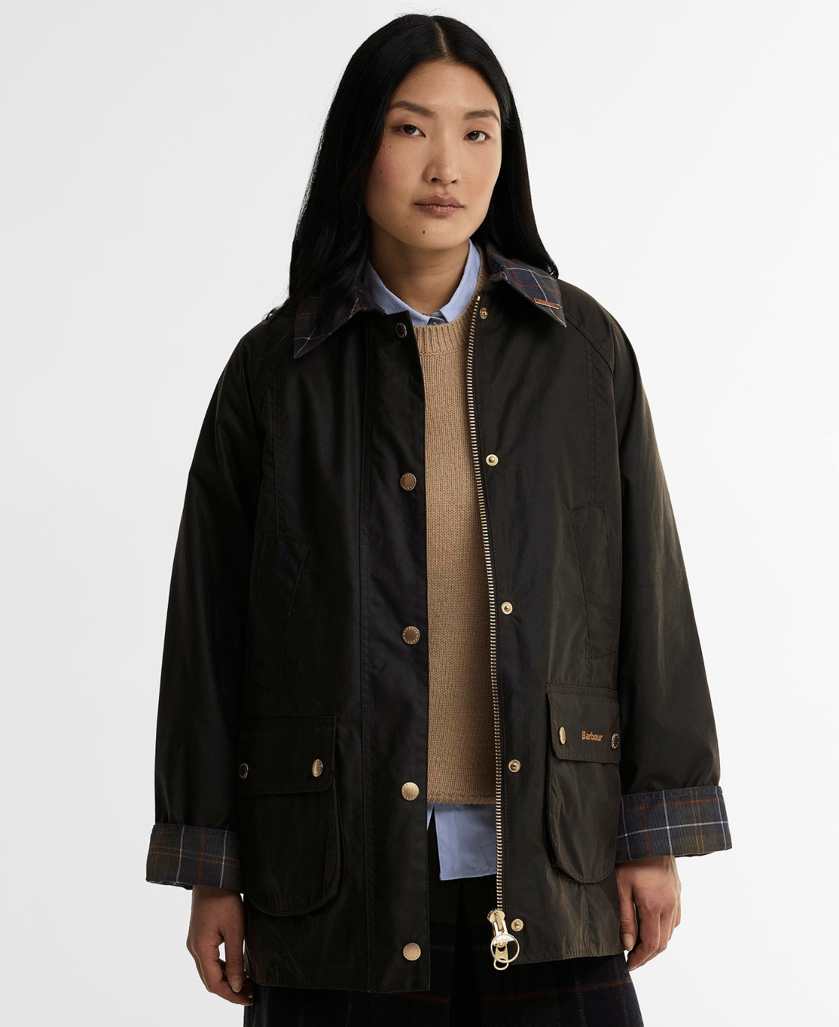 Barbour Icons Tartan Modern Beadnell Yağlı Ceket