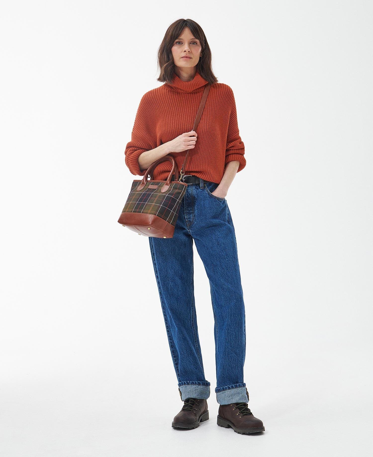 Barbour Katrine Tartan Leather Çanta