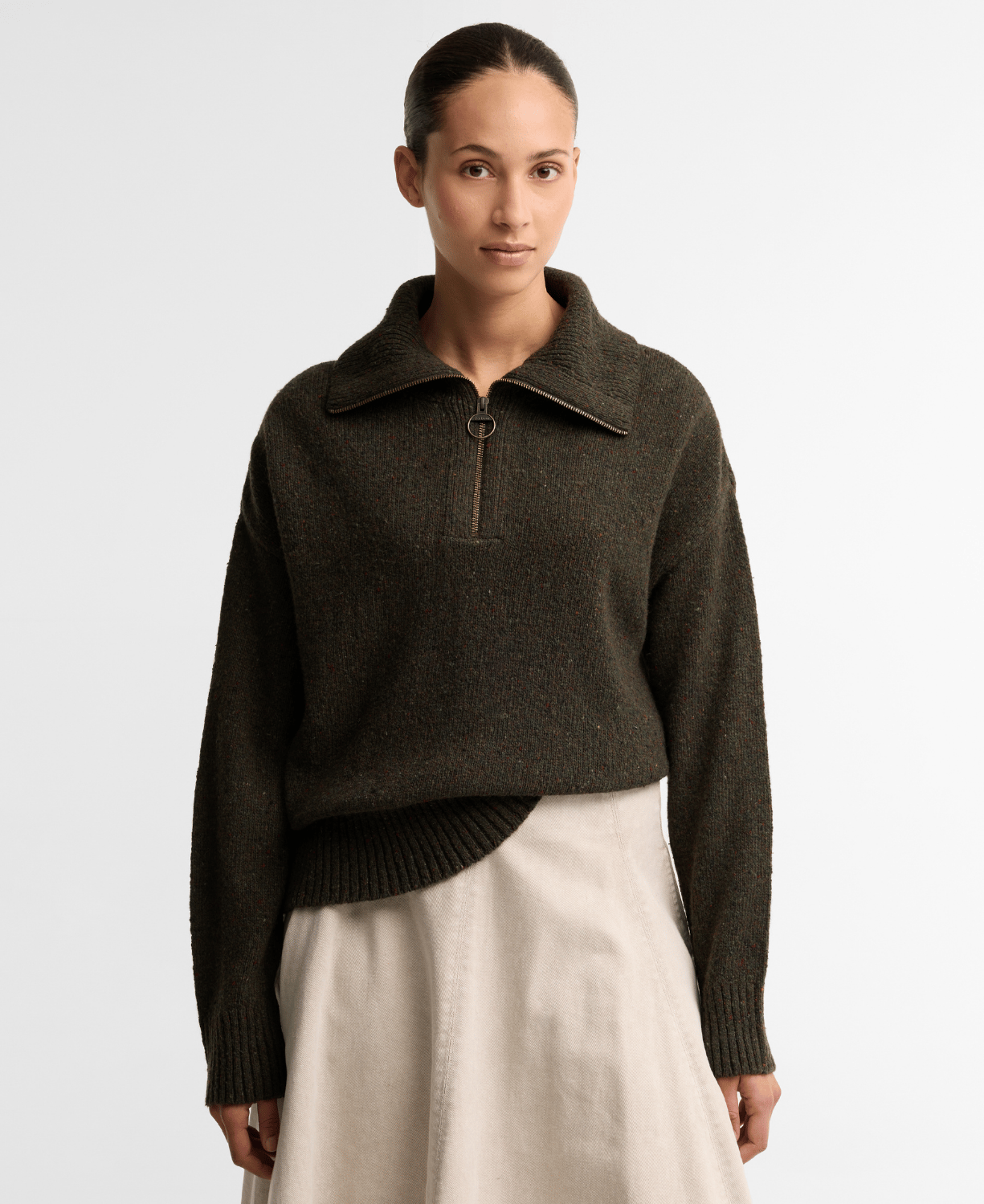 Barbour Lavensdale Half Zip Knitted Kazak